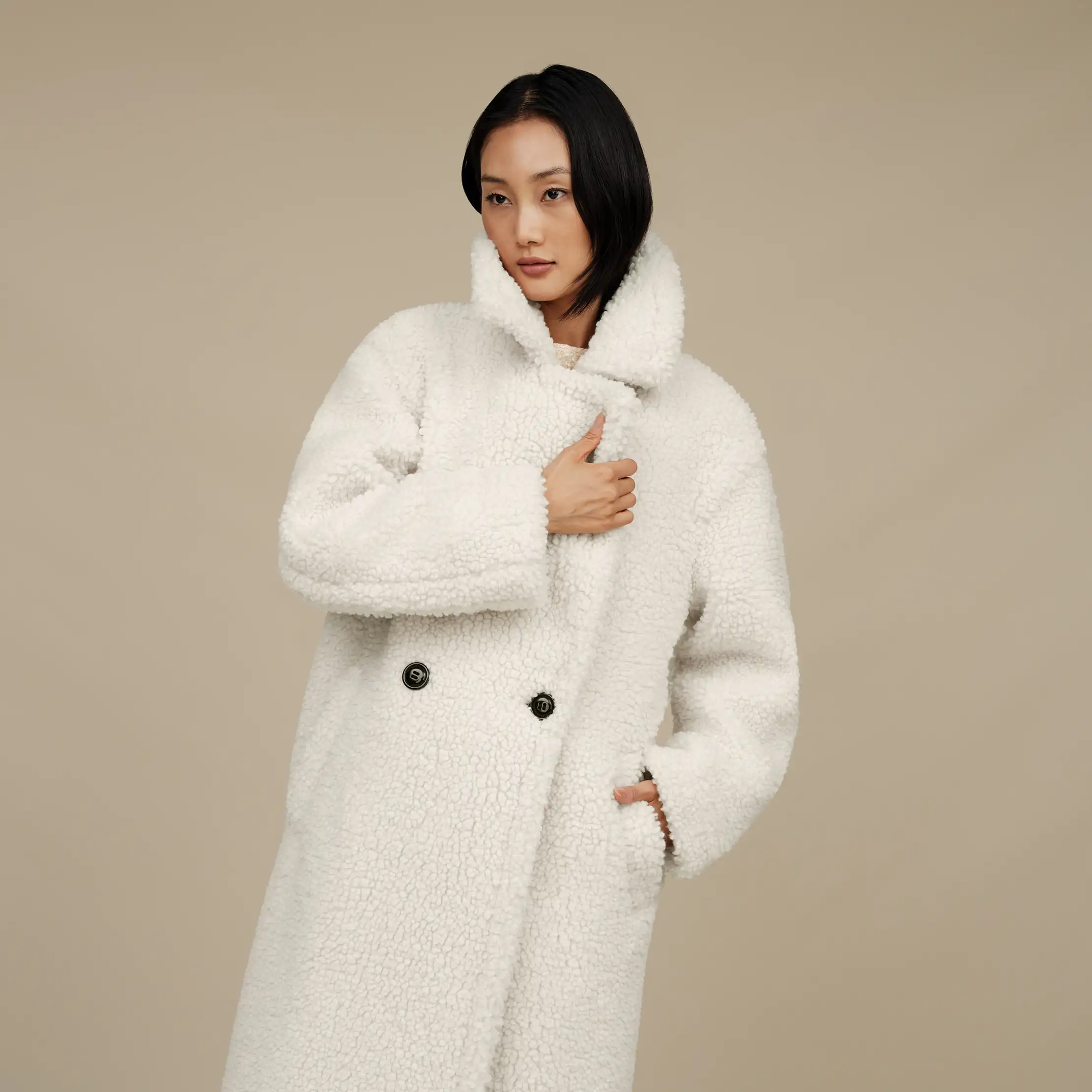 UGG Womens Gertrude Long Teddy Coat – ShopCGX