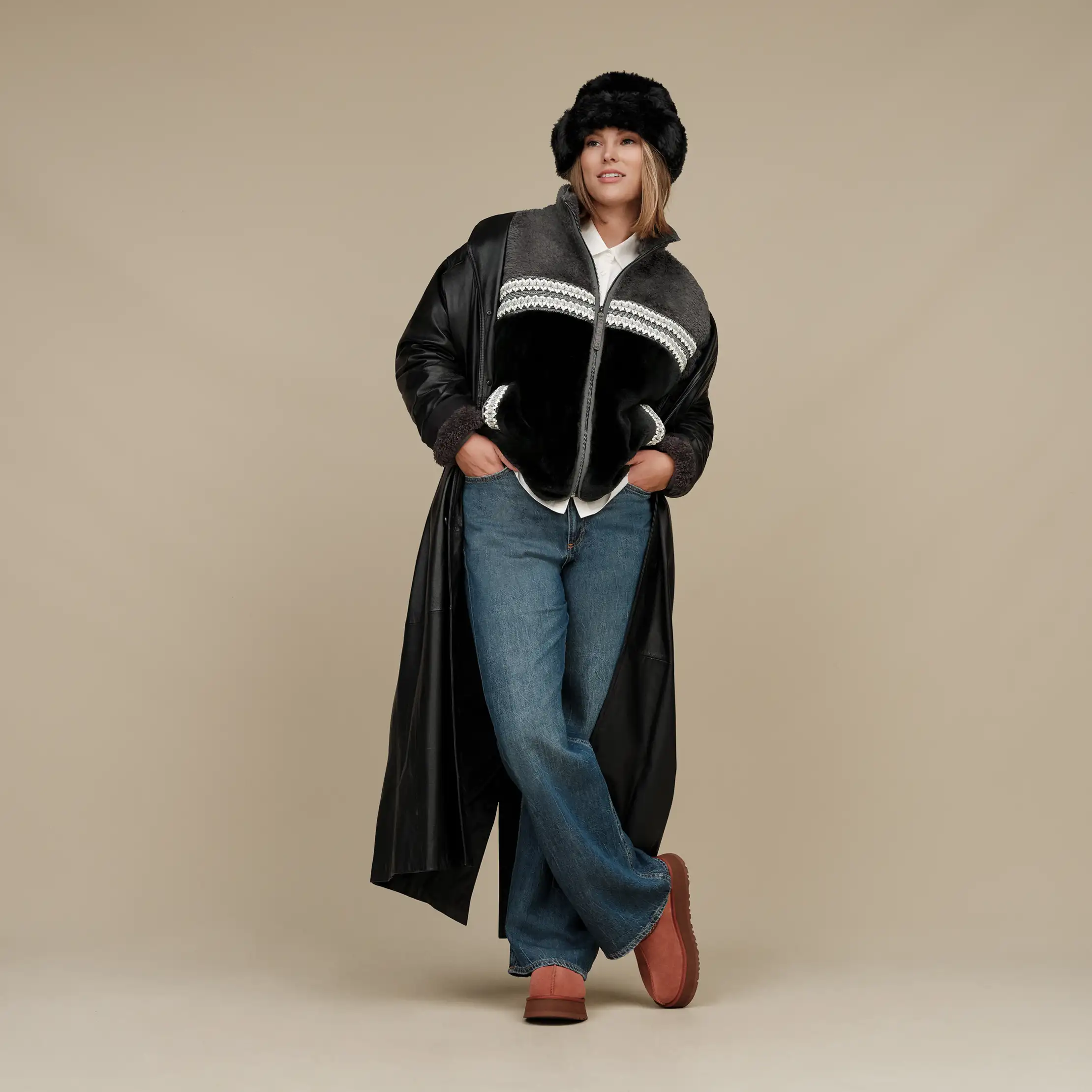 Women's Marlene UGGfluff Jacket Heritage Braid