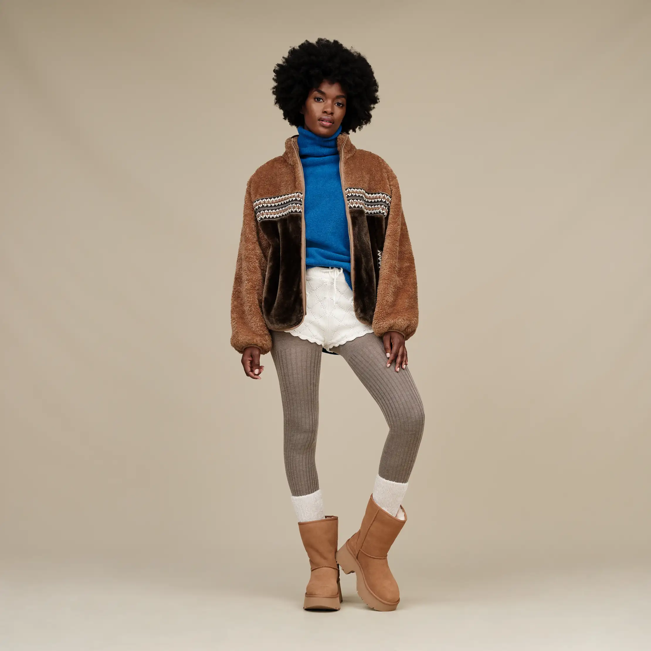 Women's Marlene UGGfluff Jacket Heritage Braid