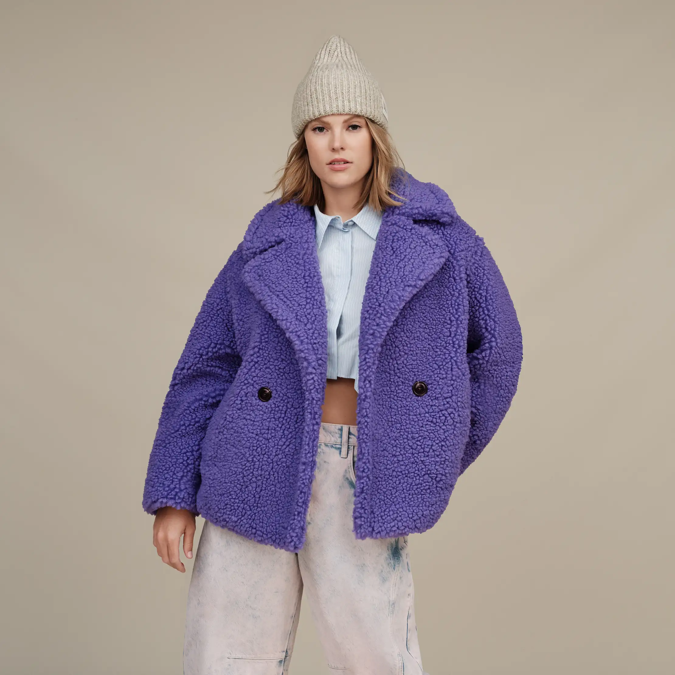 Women's Gertrude Short Teddy Coat