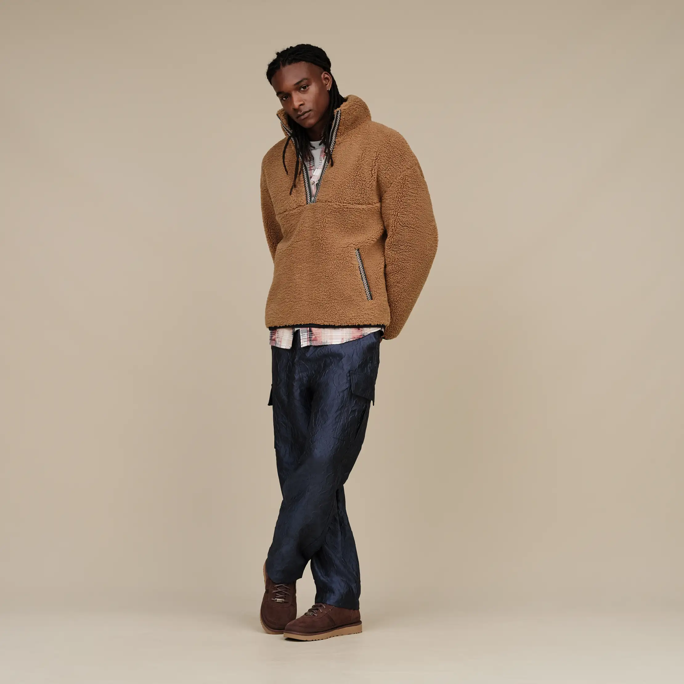 【UGG】★スウェット★ Men's UGGbraid Half Zip Zeke Pullover | UGG