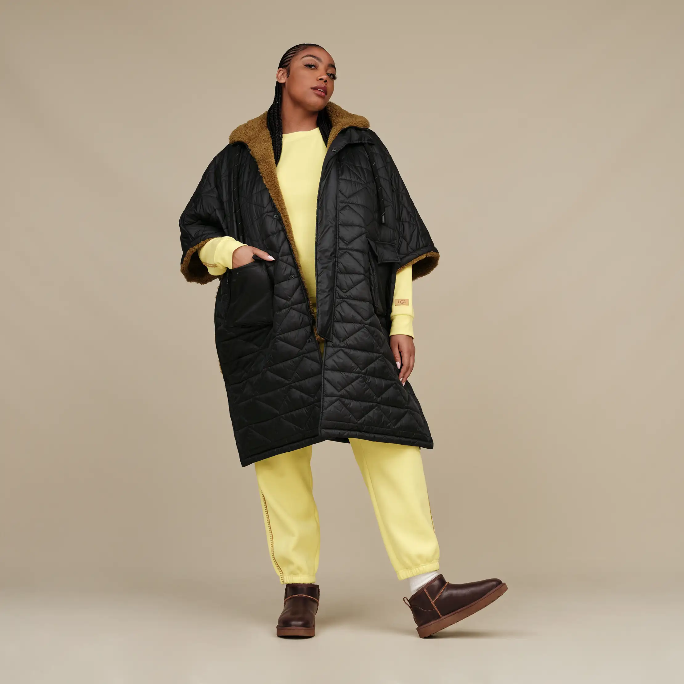 UGG Jex Reversible Cape Coat | UGG® UK
