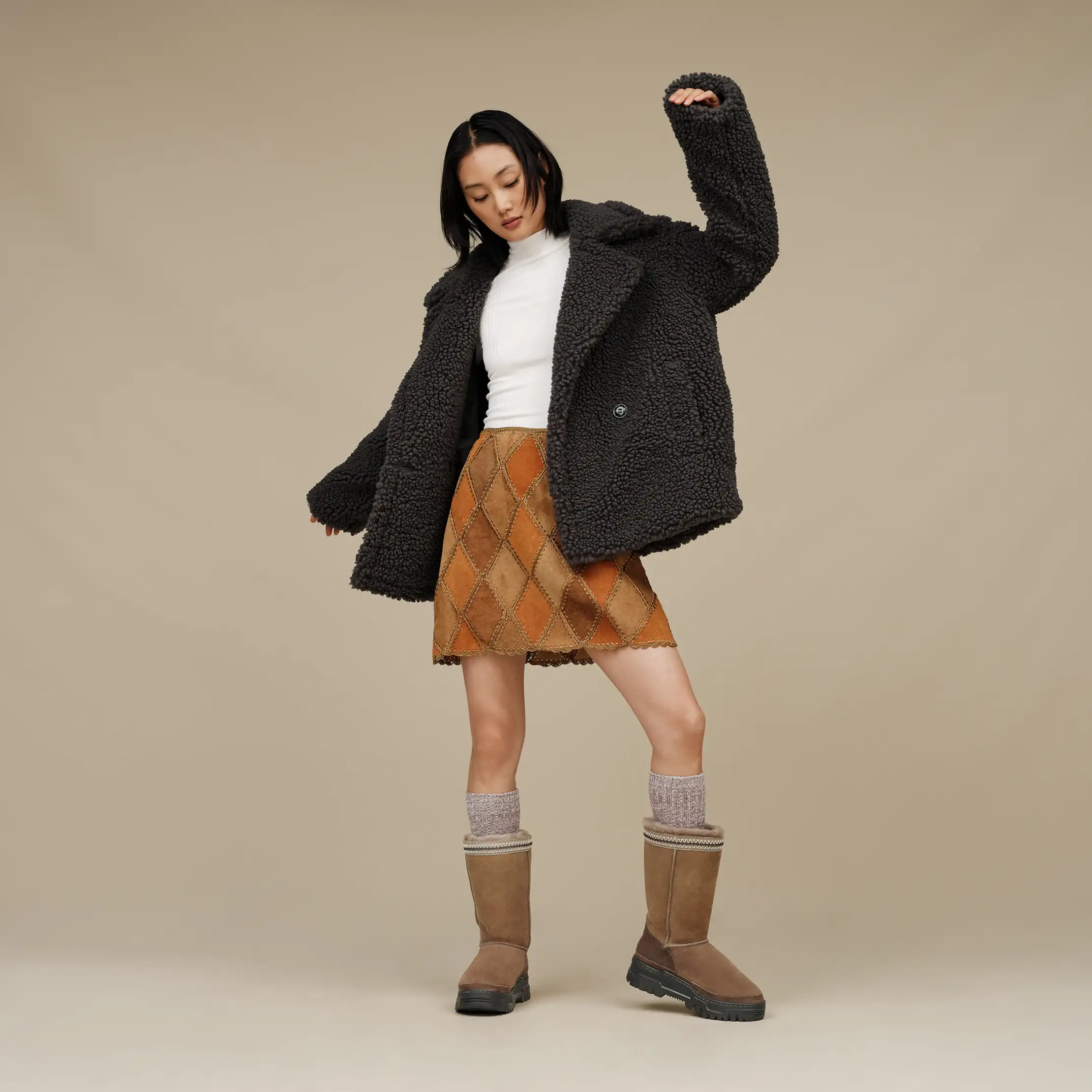 【関税込み】UGG \"Teddy Gertrude\" short coat Women's Gertrude Short Teddy Coat | UGG®