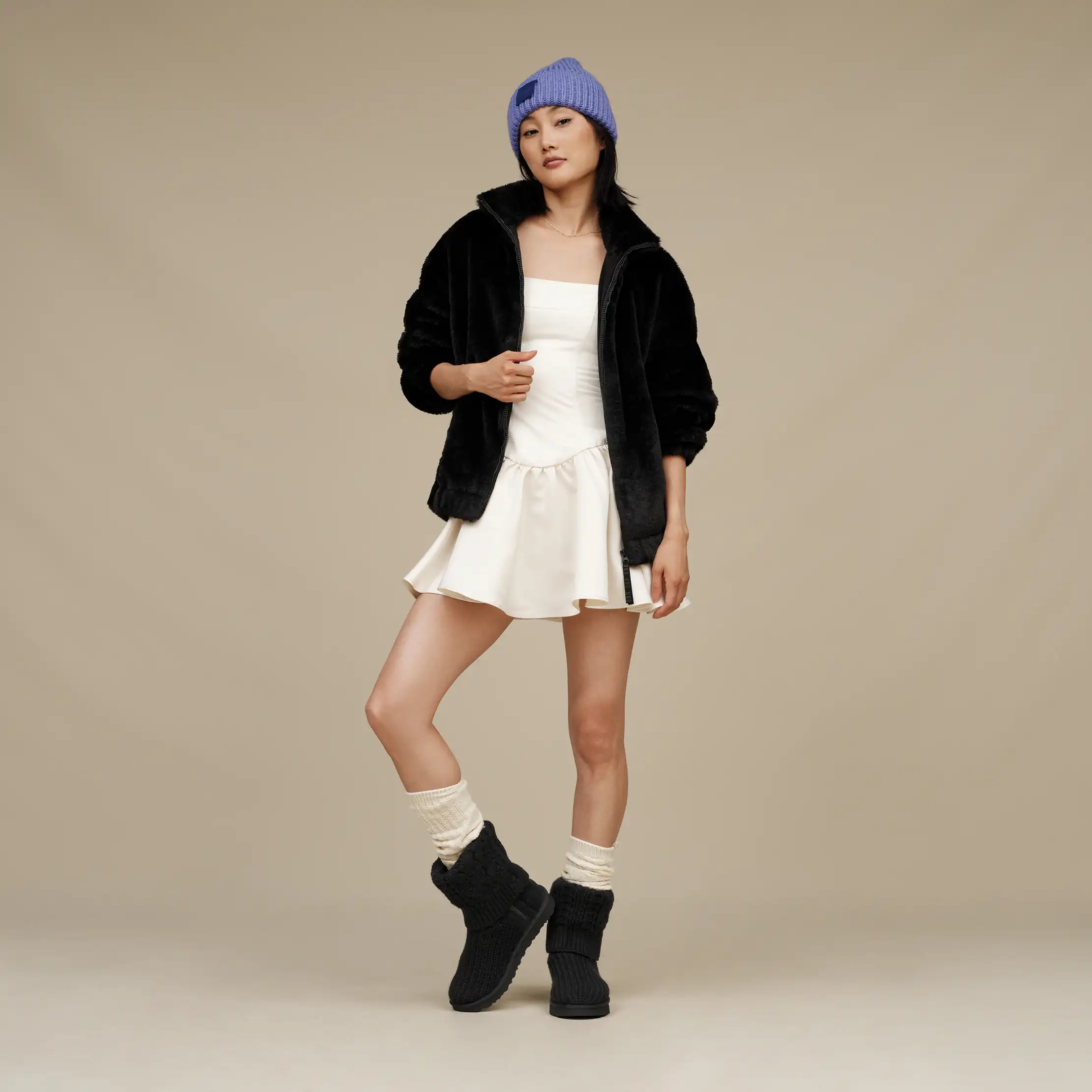 【UGG】Classic Cardi Cabled Knit ニットブーツ サイドジッパー UGG® Classic Cardi Cabled Knit Boot for Women | UGG® Spain