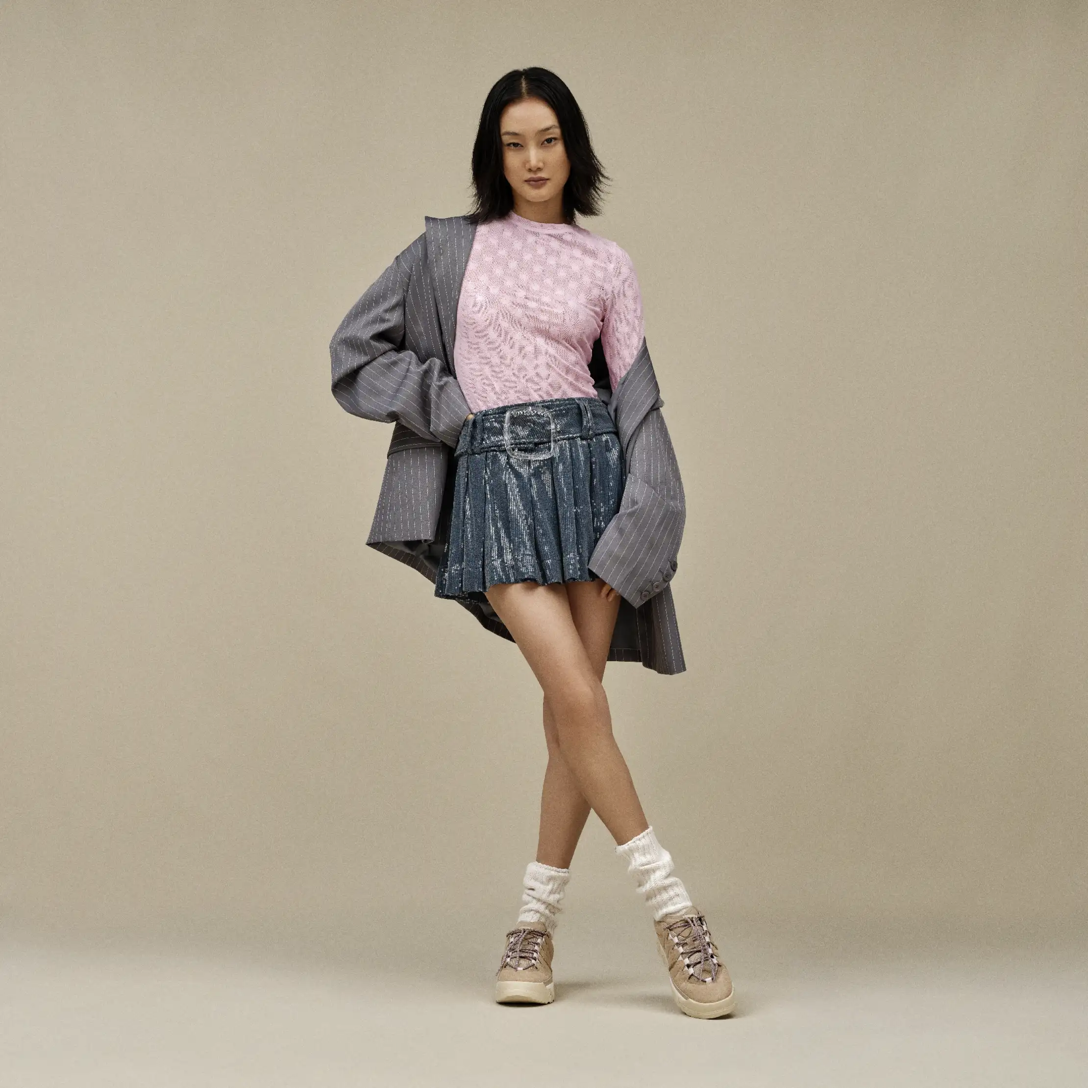 Haut Taliah à manches longues en maille