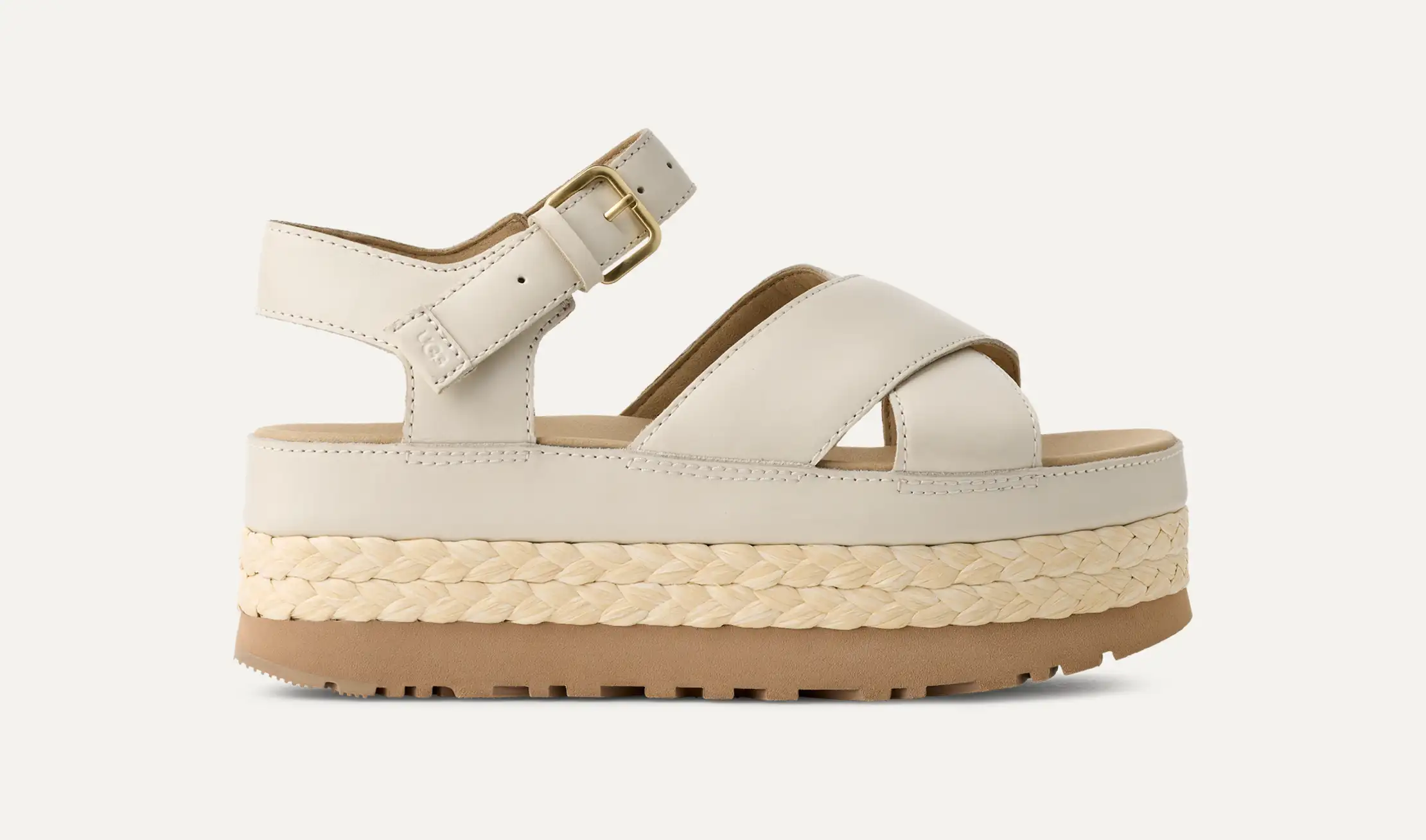 【UGG】Aubrey Ankle Strap Sandal プラットホーム サンダル UGG Womens Size 10 Aubrey Ankle Strap Sand Platform Sandals