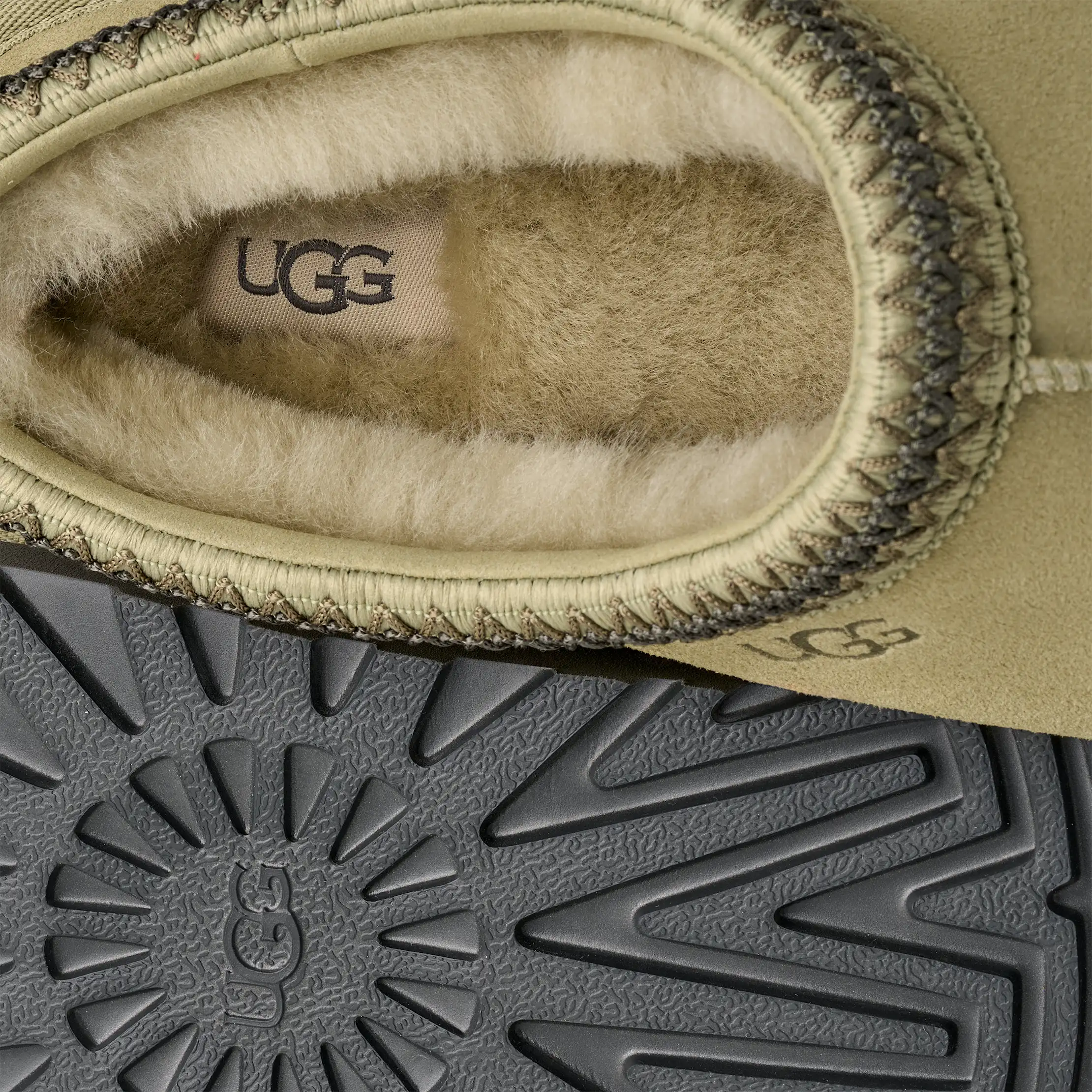Men\'s UGG Tasman II Slipper in Muted Brass / Magnolia Leaf Suede UGG Men main image 2