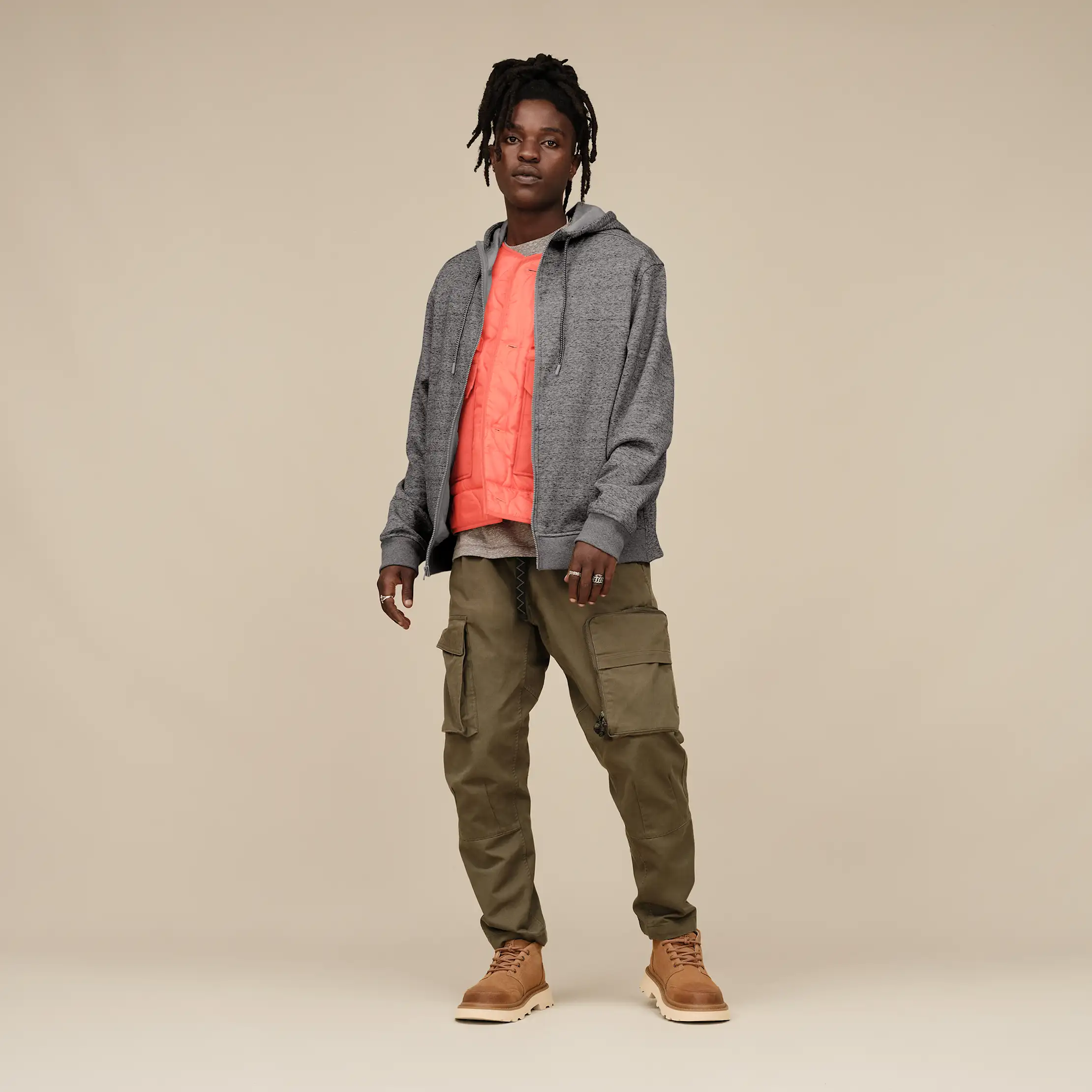 Chandail à capuchon à glissière pleine longueur Shiloh