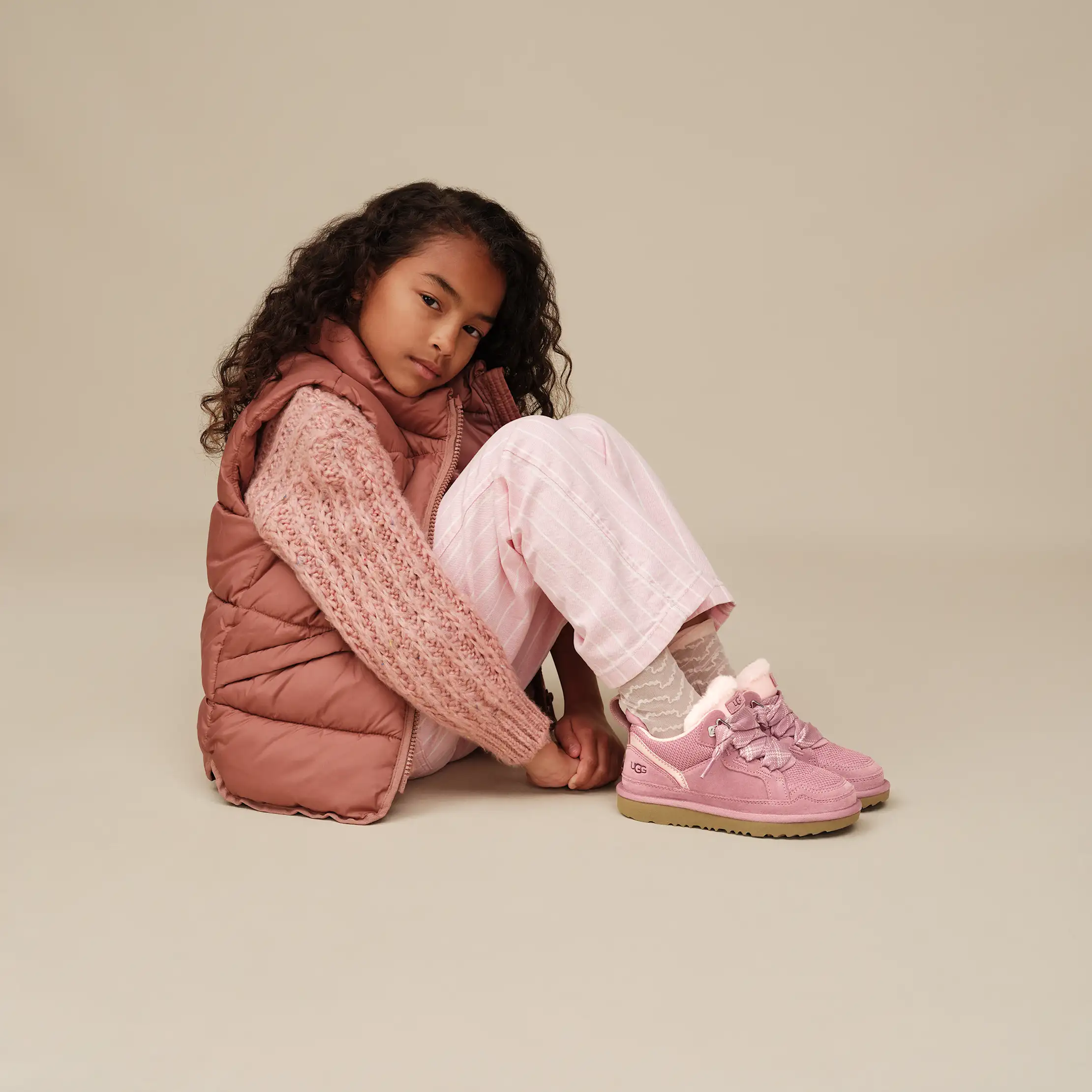 【新品】UGG KIDS ピンク色 UGG Kid's Tazz Sunwave