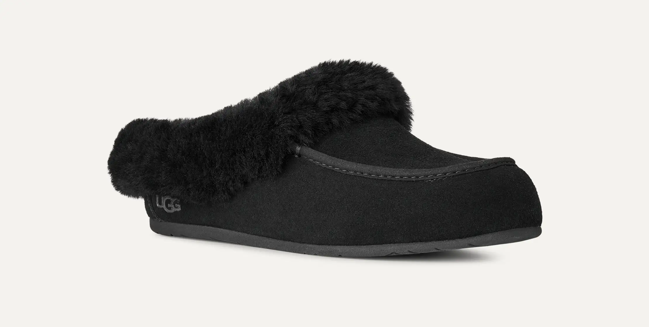 【新品】 Ansley UGG Braid モカシン 黒 24㎝ USA7 Women's Ansley UGG Braid House Shoe | UGG®
