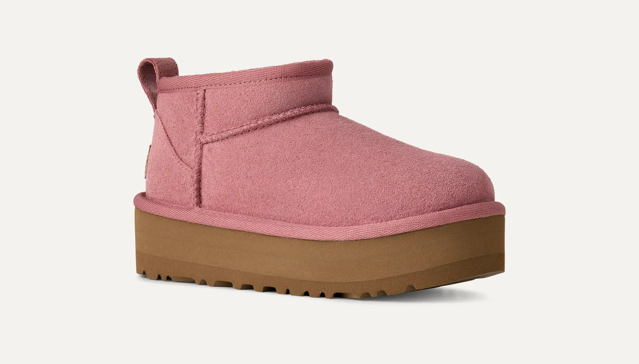 【新品未使用】UGG CLASSIC ULTRA MINI　サイズ６ 　ピンク Ugg Classic Ultra Mini Womens Shoes Size 6, Color: Carnation