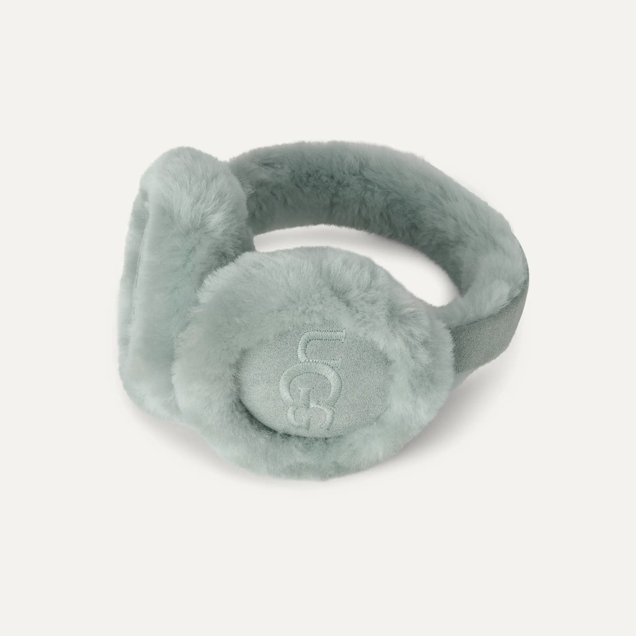 UGG W EMBROIDERED LOGO EARMUFF チェスナット UGG Women's Sheepskin Tasman Earmuff, Chestnut, One Size at