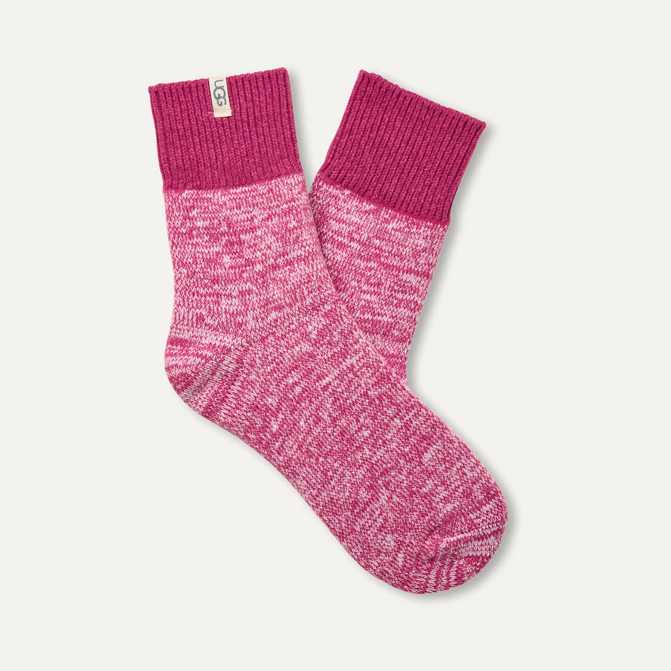 【UGG】Rib Knit Slouchy Quarter ソックス UGG Women's Rib Knit Slouchy Quarter Sock, Black, O/S at