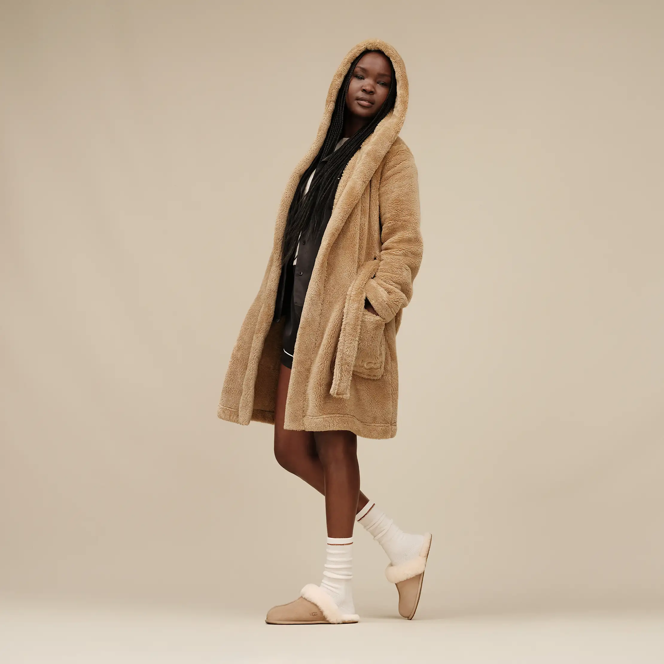 【UGG】★ローブ★ Women's Aarti UGG Women's Aarti Long Robe, Chestnut, XS at Amazon Women's