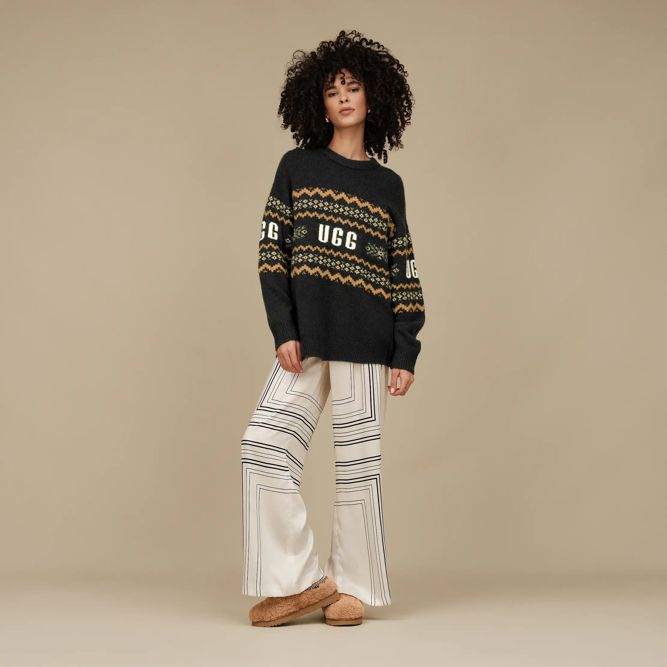 UGG｜MULES (TASMAN MAXI CURLY - NATURAL (1158356)) UGG® Tasman Maxi Curly for Women | UGG® Poland