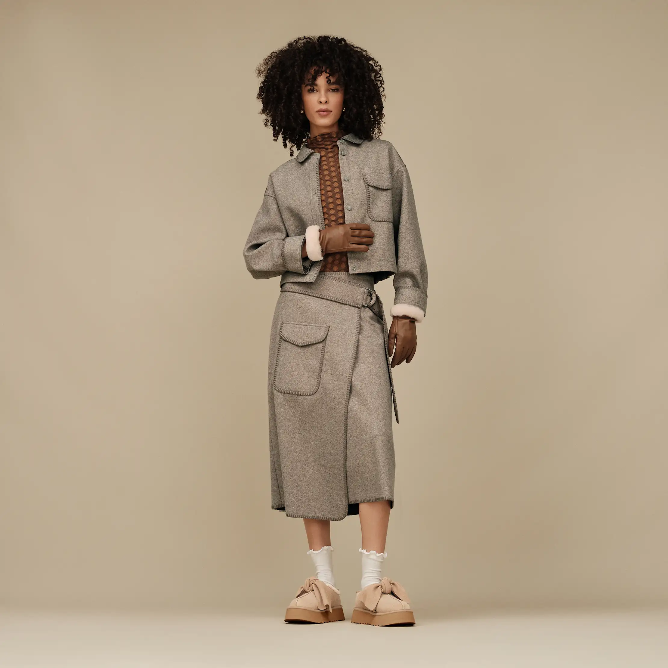 Women's Sheepskin Cuff Glove