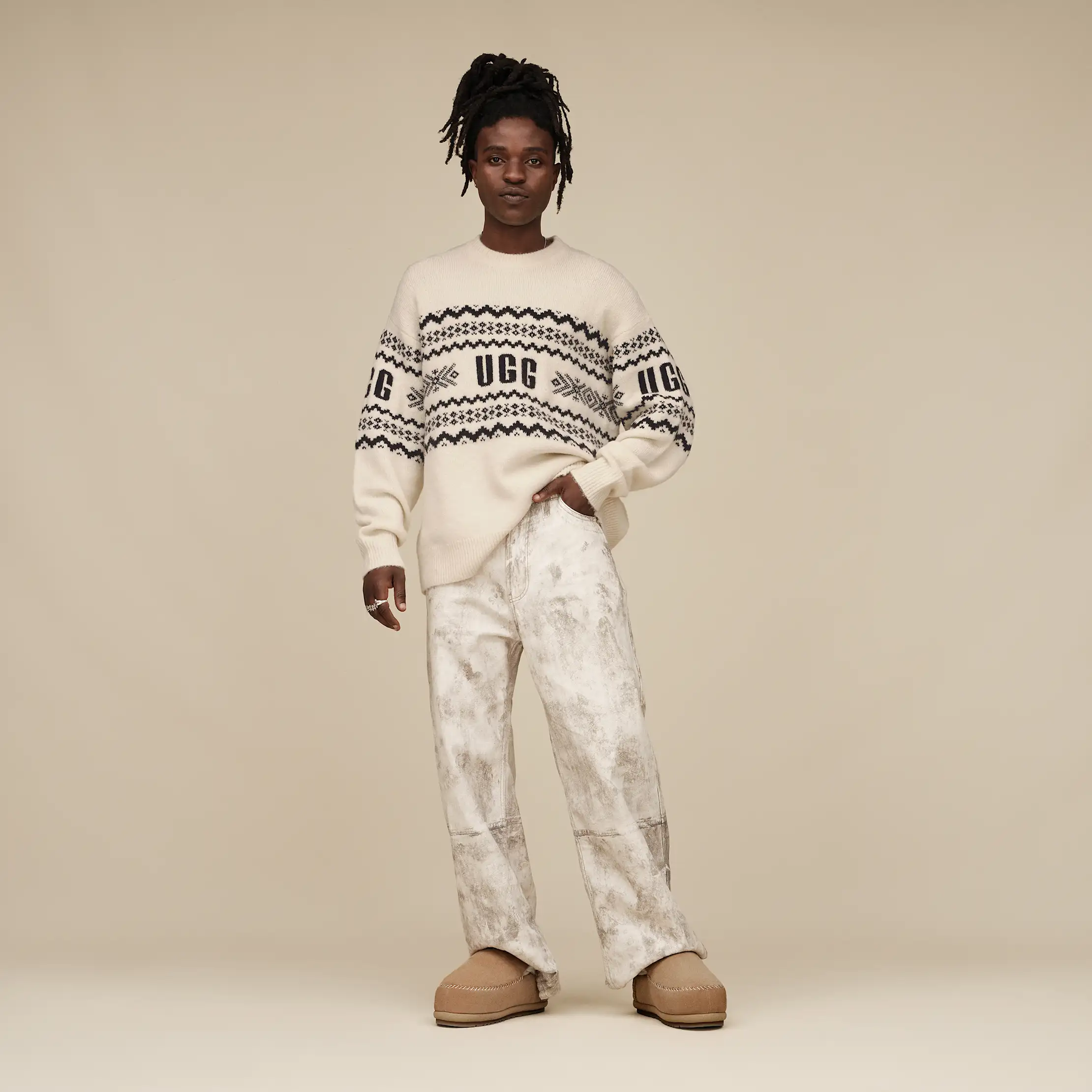 UGG スウェット　アイボリー　S UGG® Kaelan UGGIsle Sweater for Women | UGG®