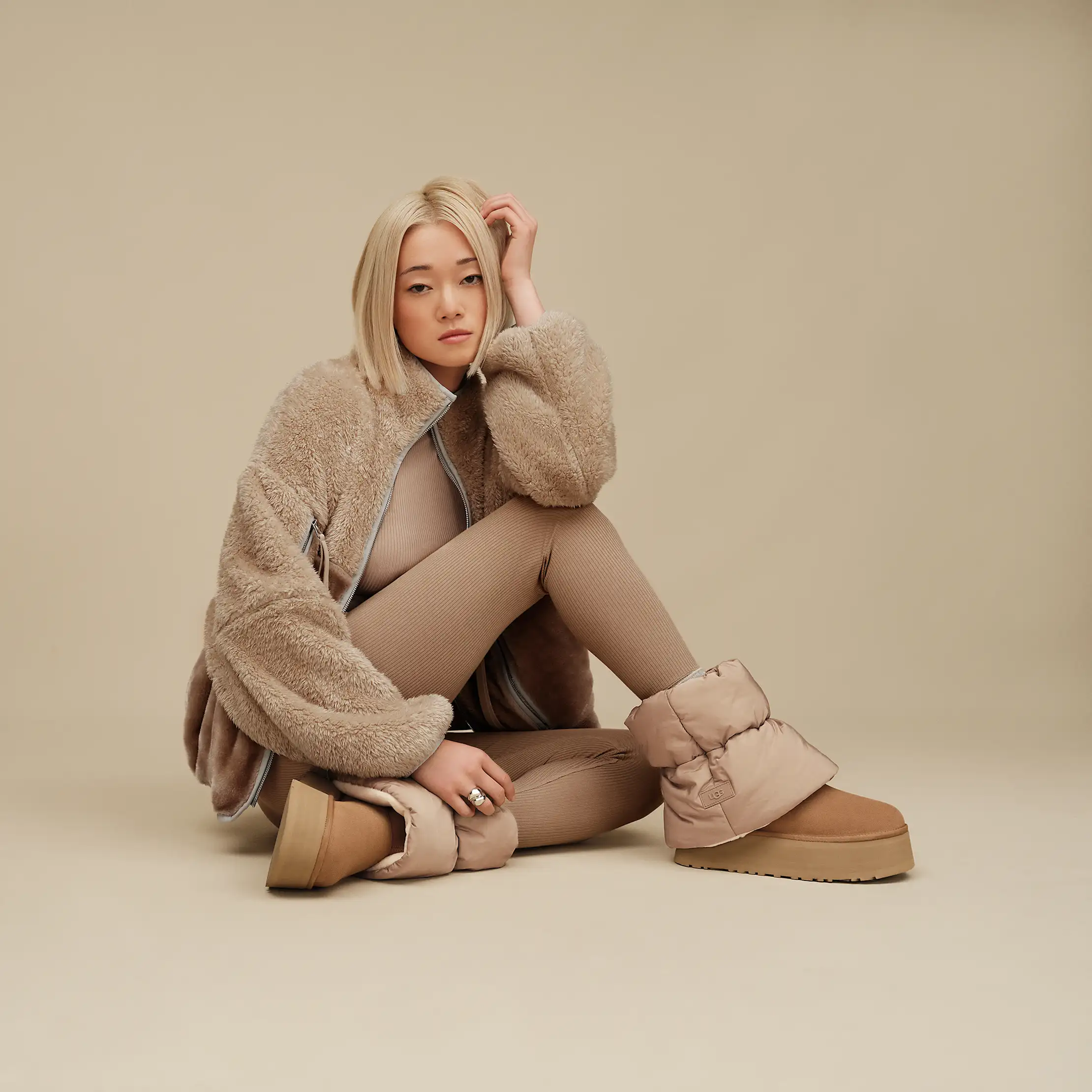 Socks Guys Wearing Leggings And Uggs Buy UGG Cream Pom Pom Fleece