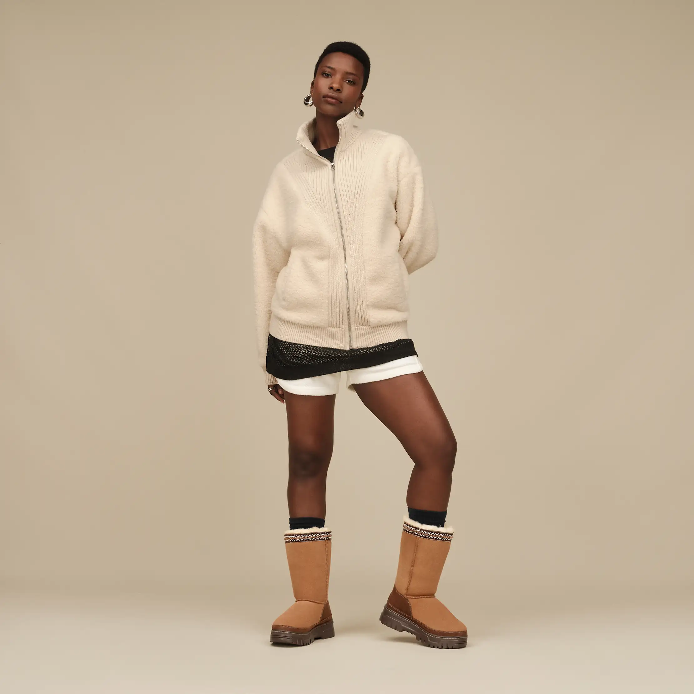 UGG® Isannah ChateauKnit Full Zip for Women | UGG®