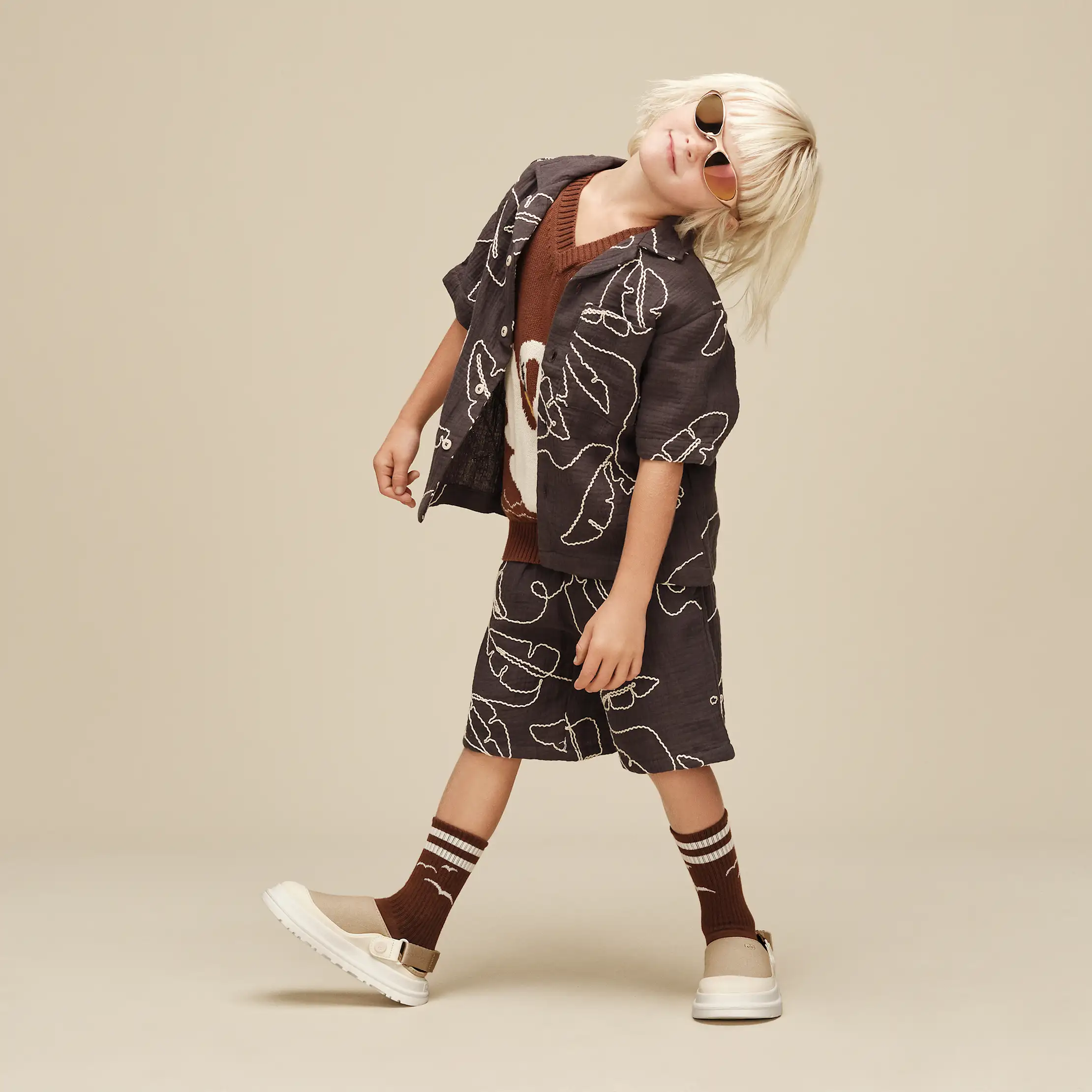 Sabot en toile GoldenGlow