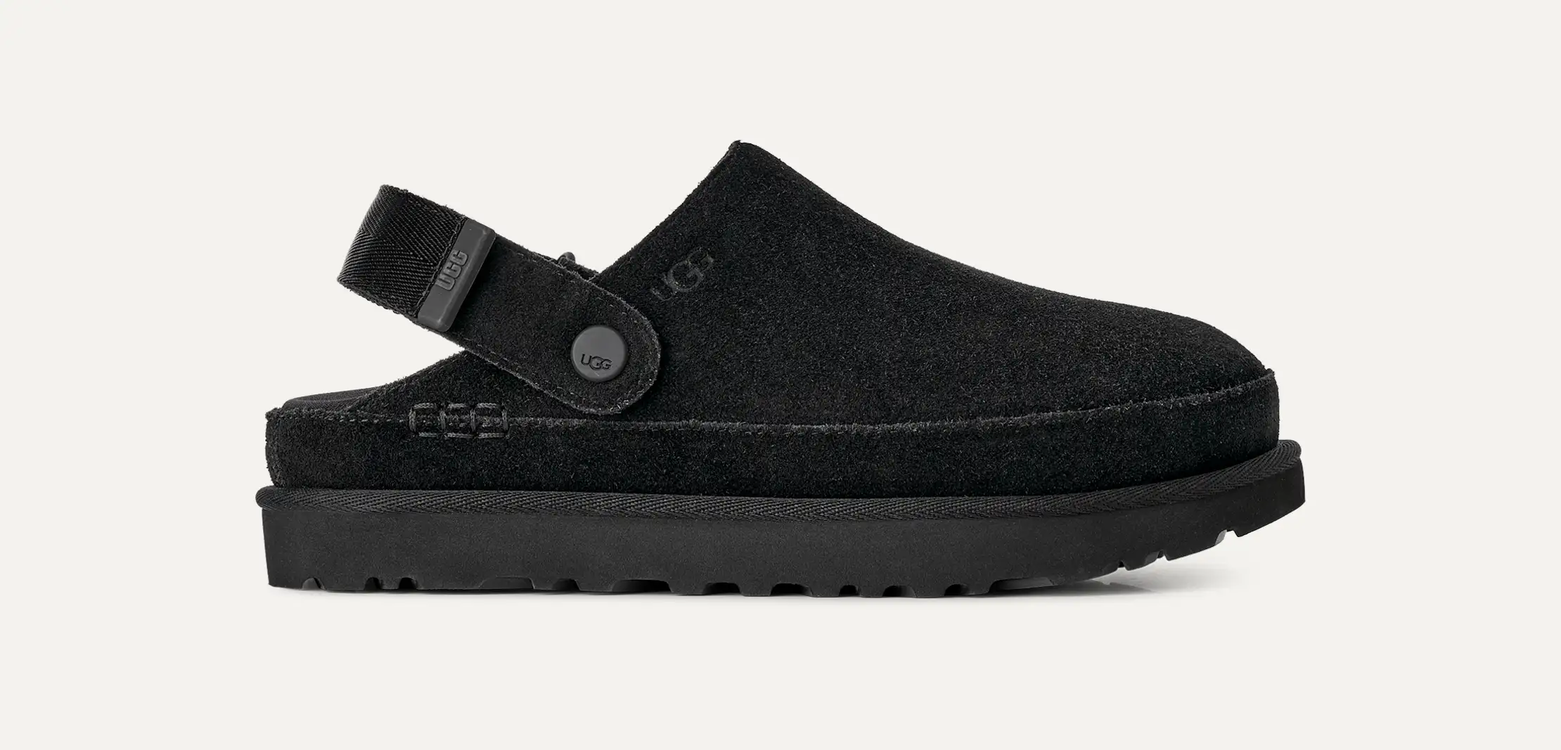 UGG® Goldenstar Clog - Black UGG Kids Goldenstar Clog in Black | Childsplay Clothing main image 3