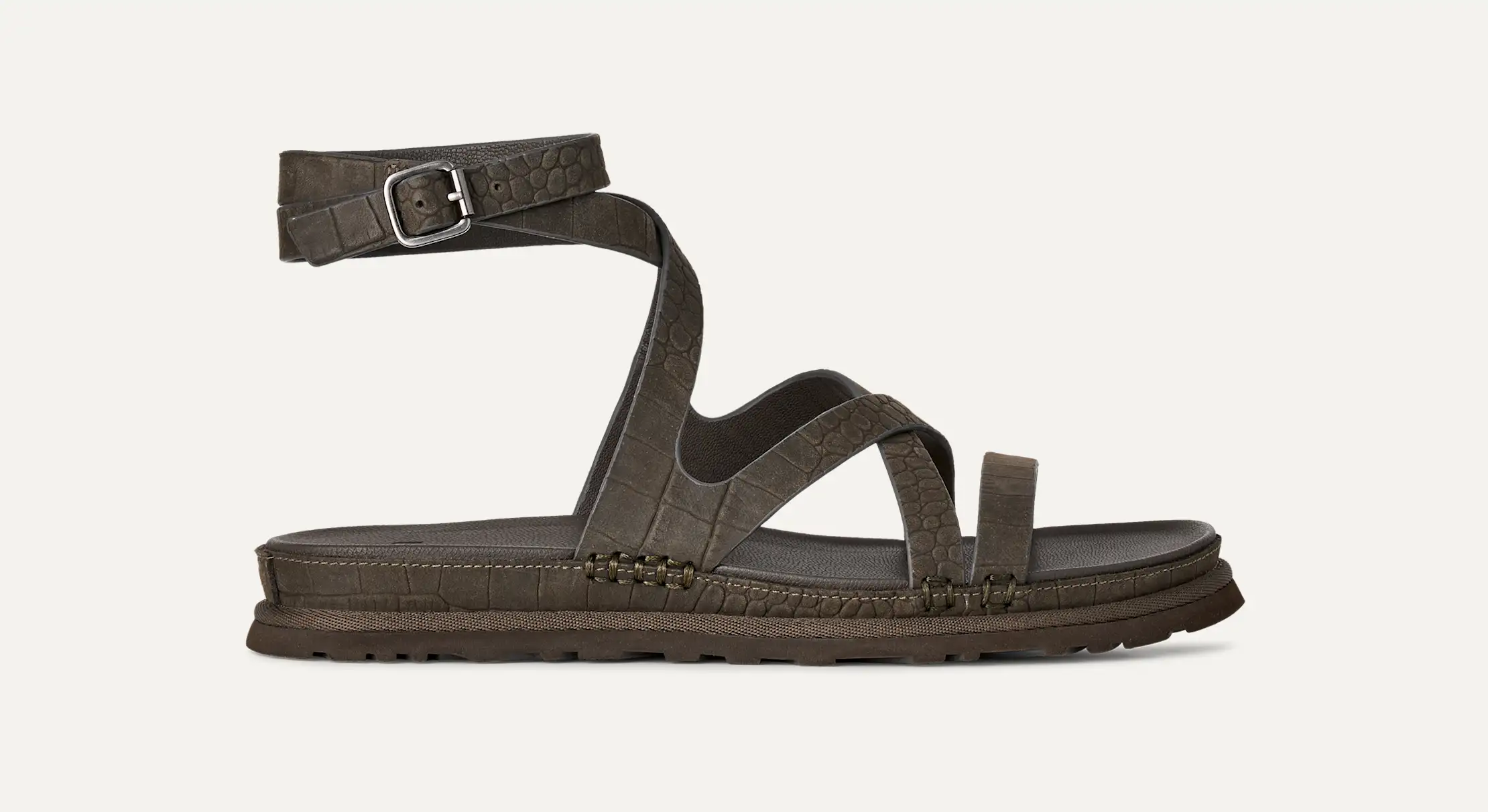 GoldenGaze Embossed Ankle Wrap Sandal for Women | UGG® GoldenGaze Embossed Ankle Wrap Sandal for Women | UGG®
