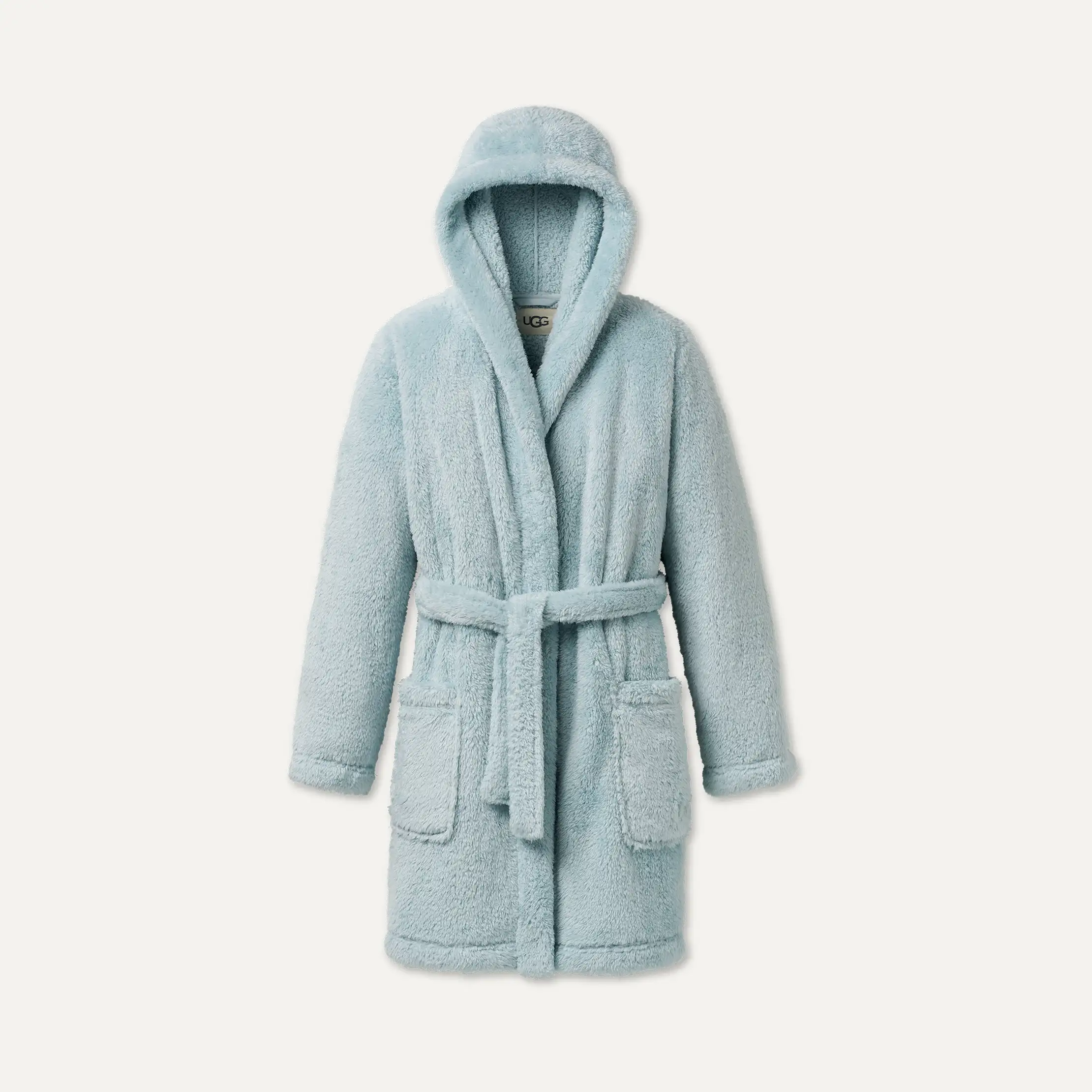 womens long hooded dressing gown Jacquard Long Hooded Dressing Gown | NEUTRAL | Dressing Gowns