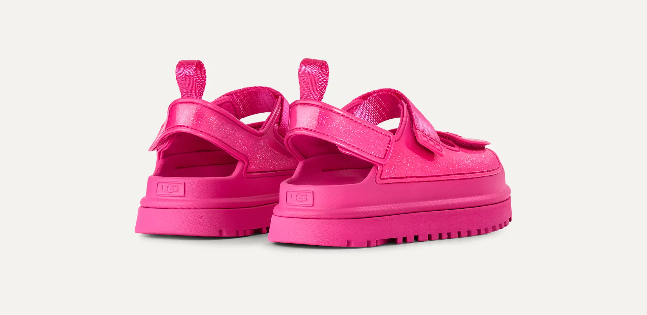 UGG GoldenGlow Glossy Sparkles Sandal for Kids | UGG® UK