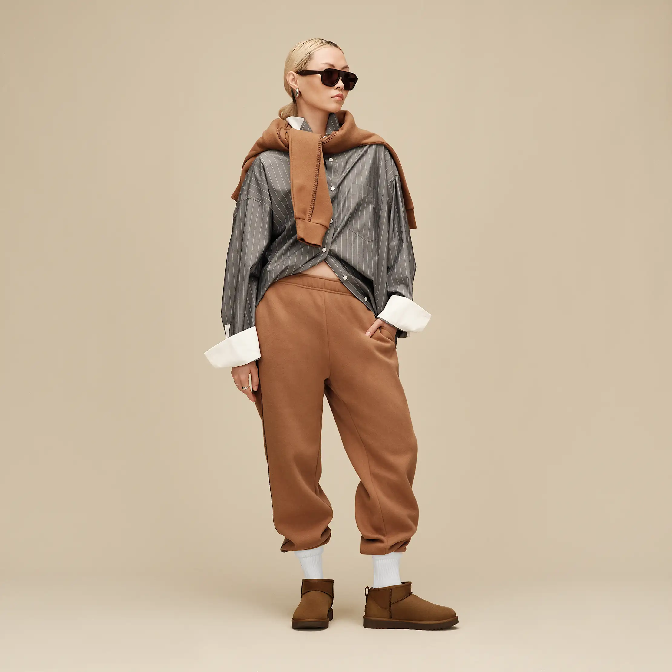 Pantalon en molleton classique