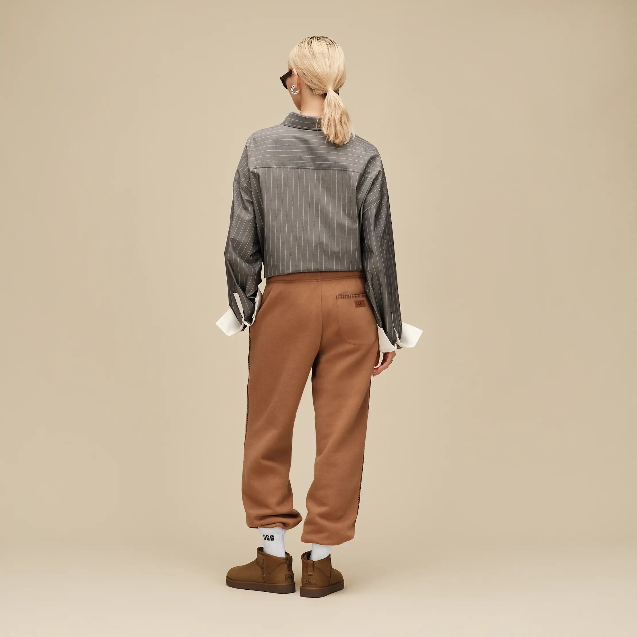 Pantalon en molleton classique