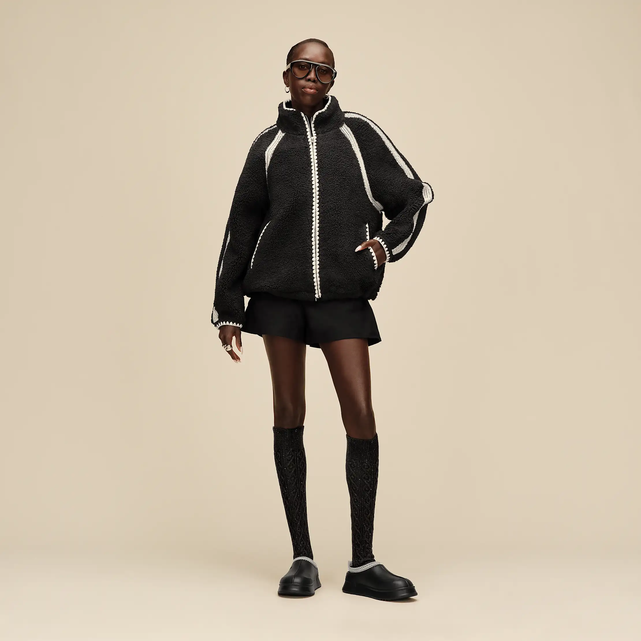 UGG® Nikia Crochet UGGfluff Jacket for Women | UGG®