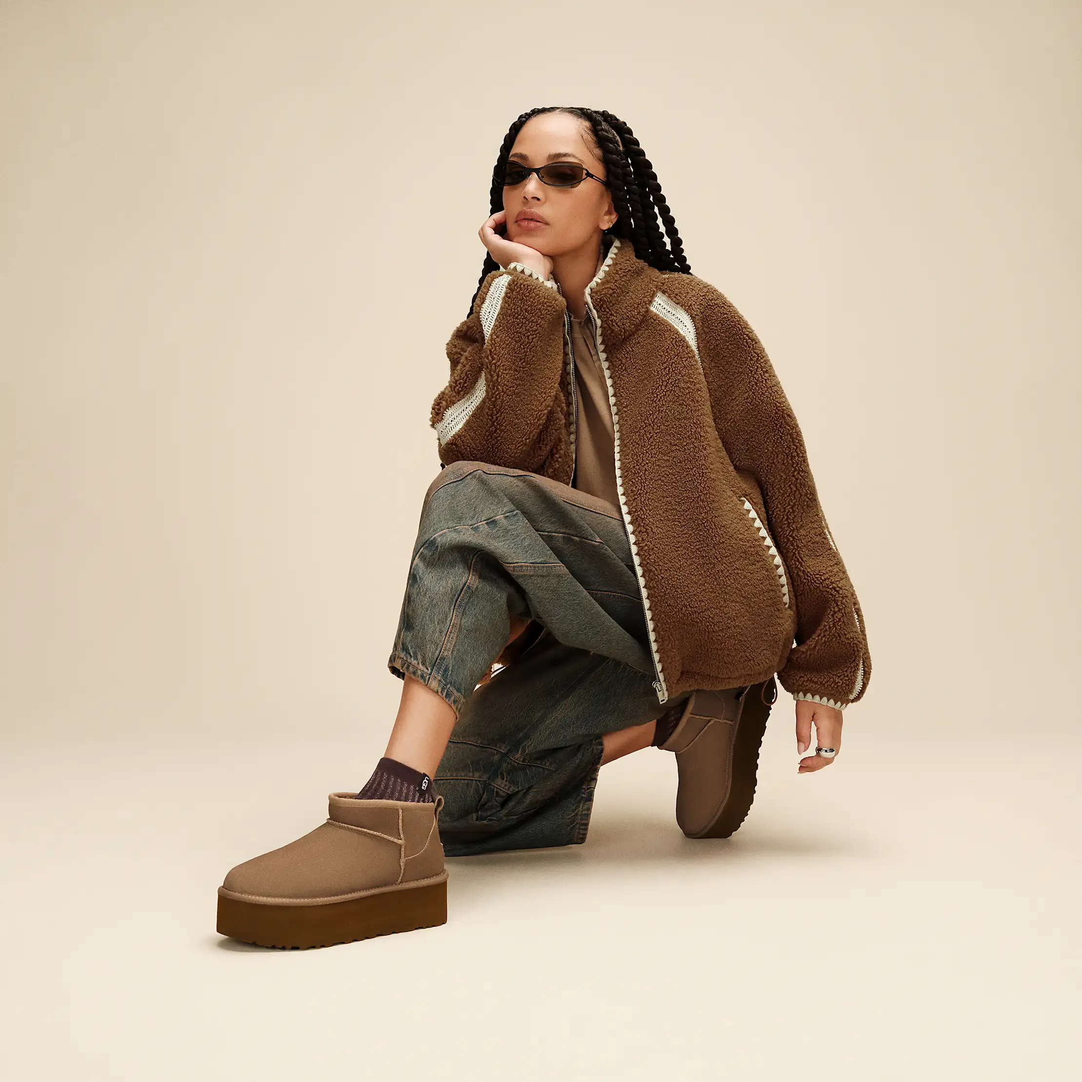UGG® Nikia Crochet UGGfluff Jacket for Women | UGG®
