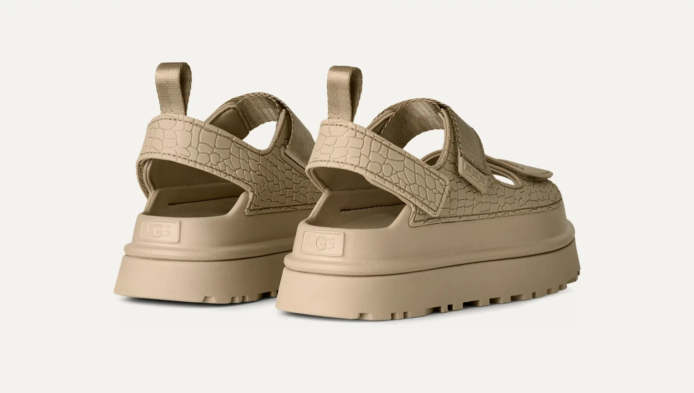 UGG GoldenGlow Sandal W 24cm カーキ　iena GoldenGlow Embossed Sandal for Women | UGG®