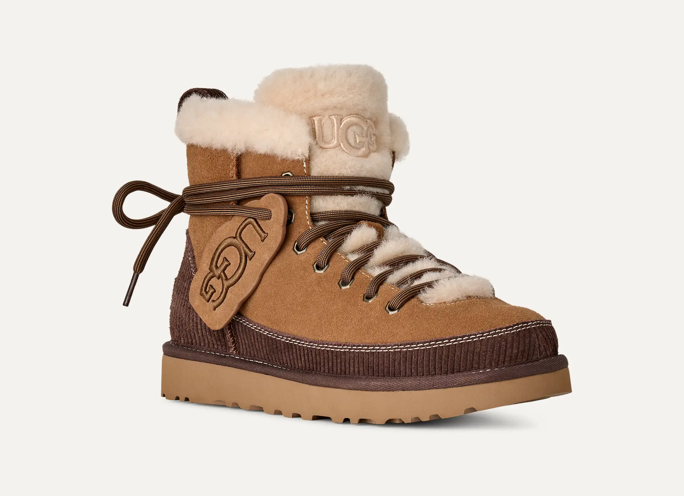 【SALE】UGG ムートンブーツ ベルトデザイン ブラウン UGG® Classic Heritage Lace-Up Boot for Women | UGG® Luxembourg