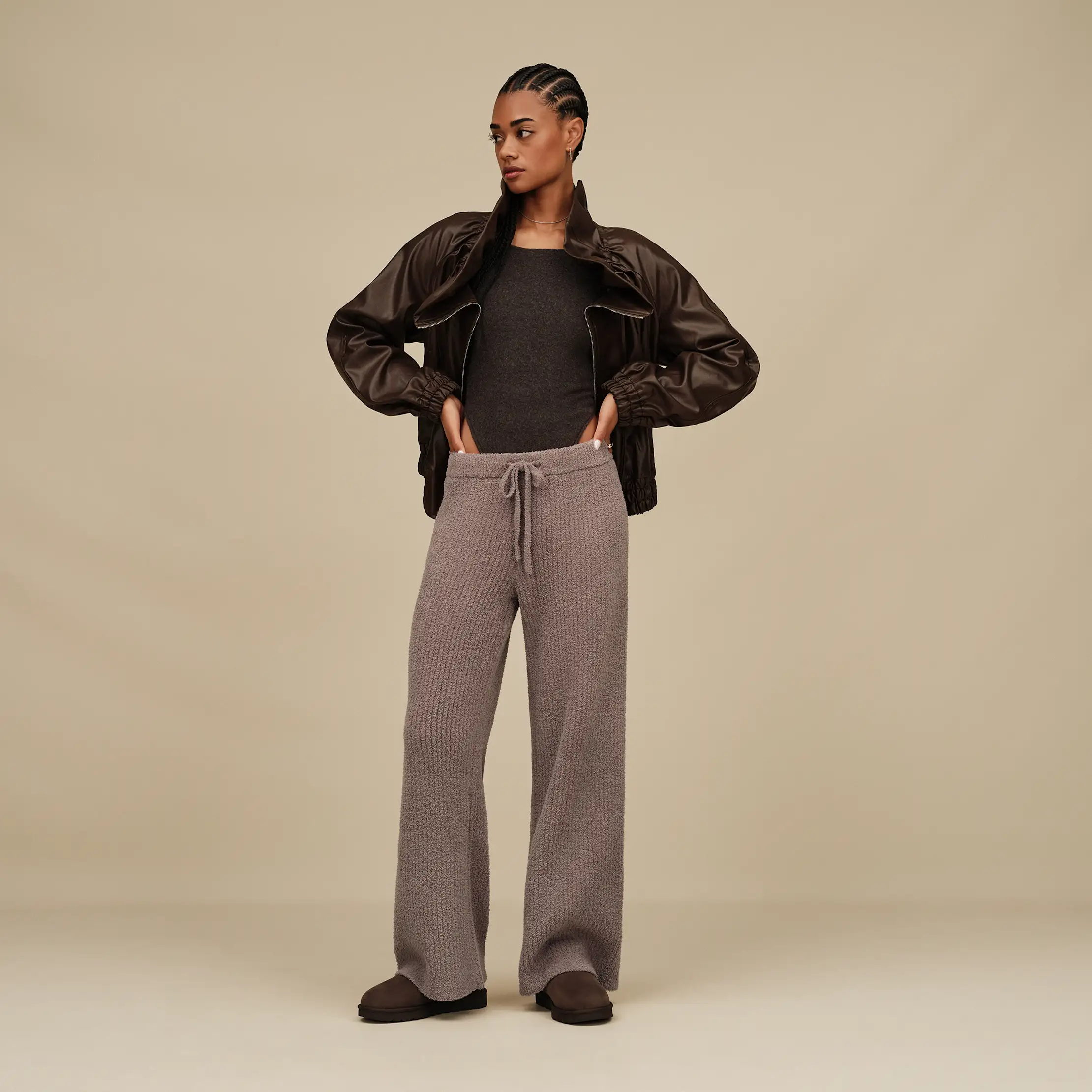 Pantalon côtelé à jambe droite Couria
