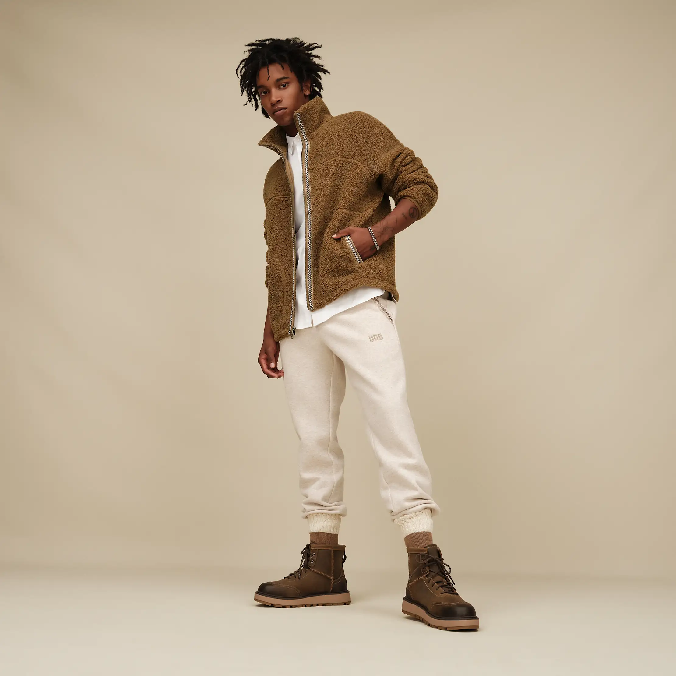 Veste à glissière complète UGGbraid