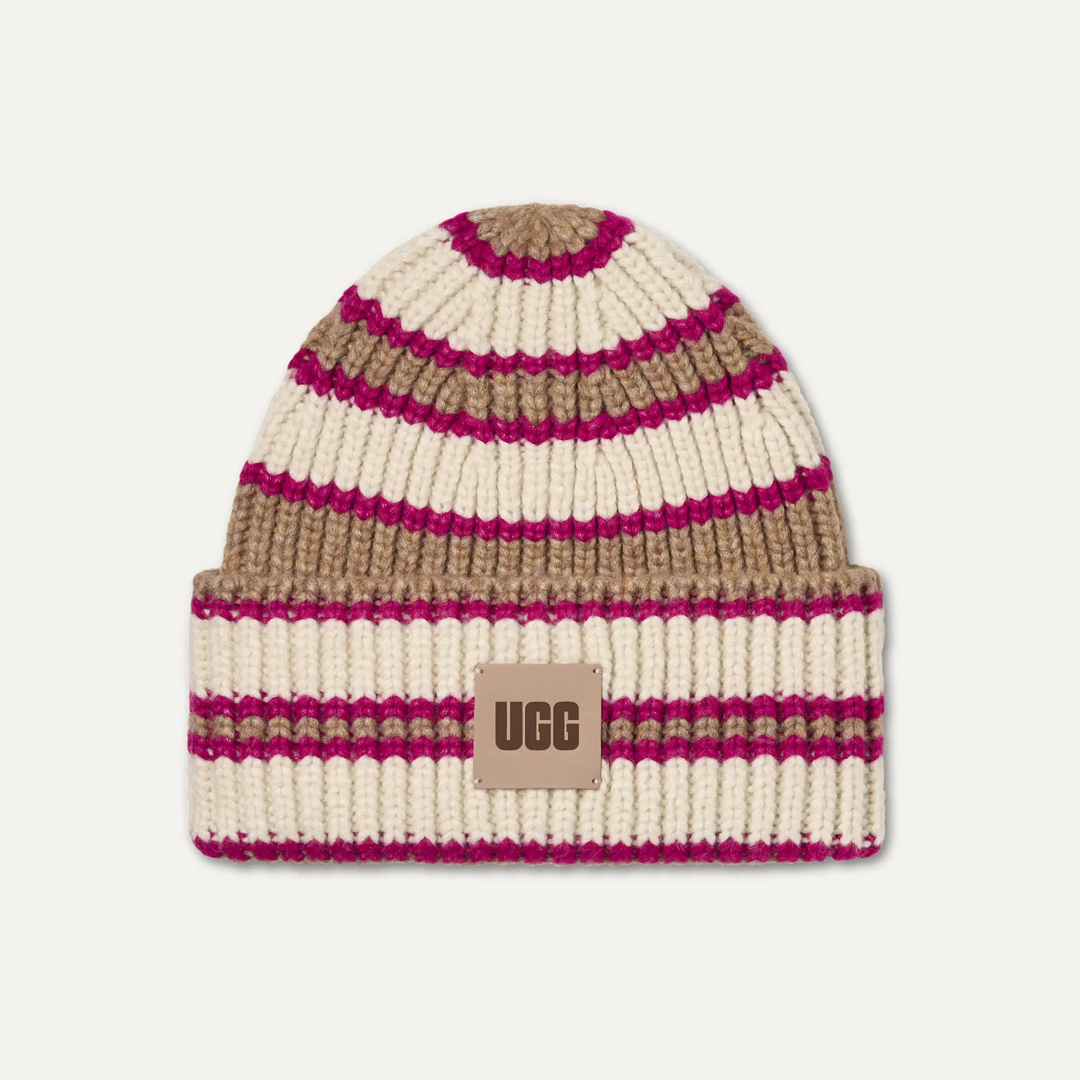 Tuque en tricot côtelé à grosses mailles