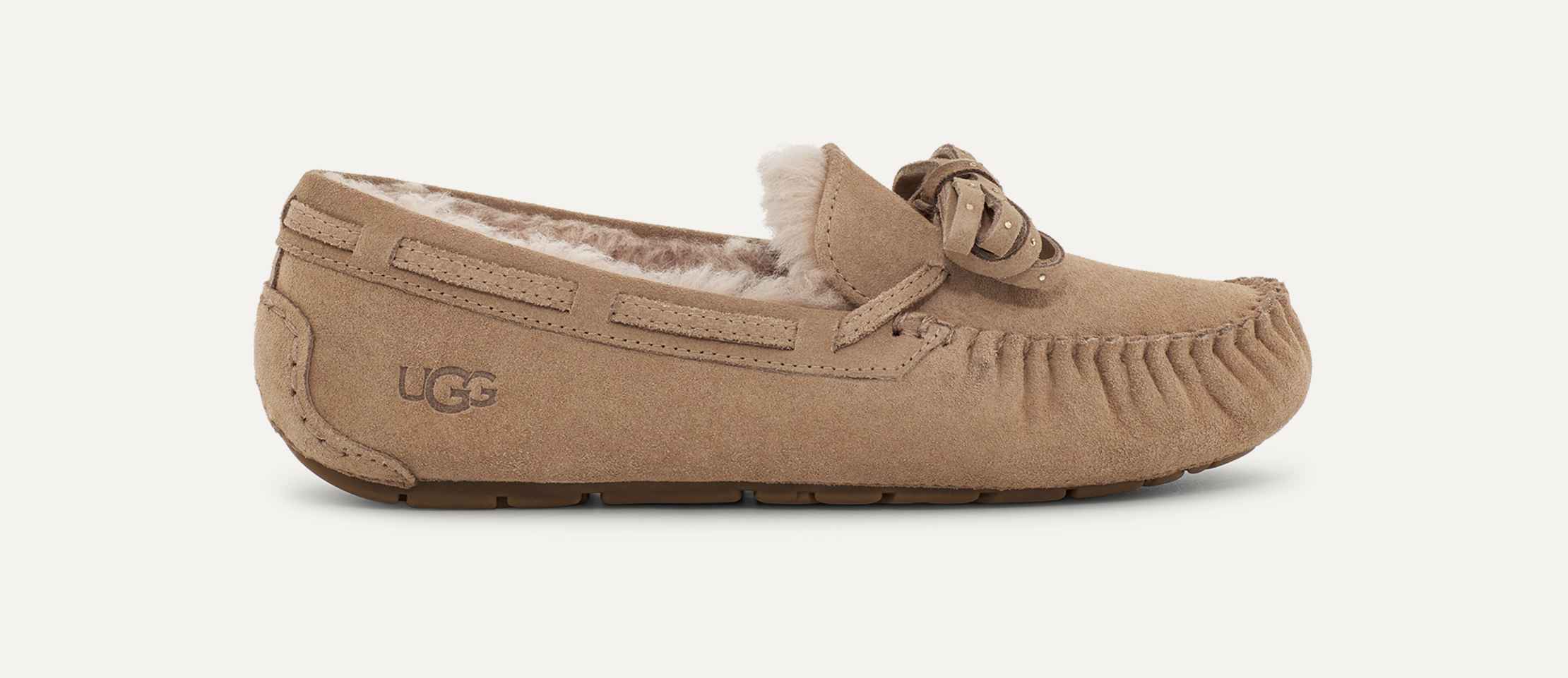 UGG W DAKOTA BLING BOW パープル リボン付きモカシン UGG W DAKOTA BLING BOW パープル リボン付きモカシン
