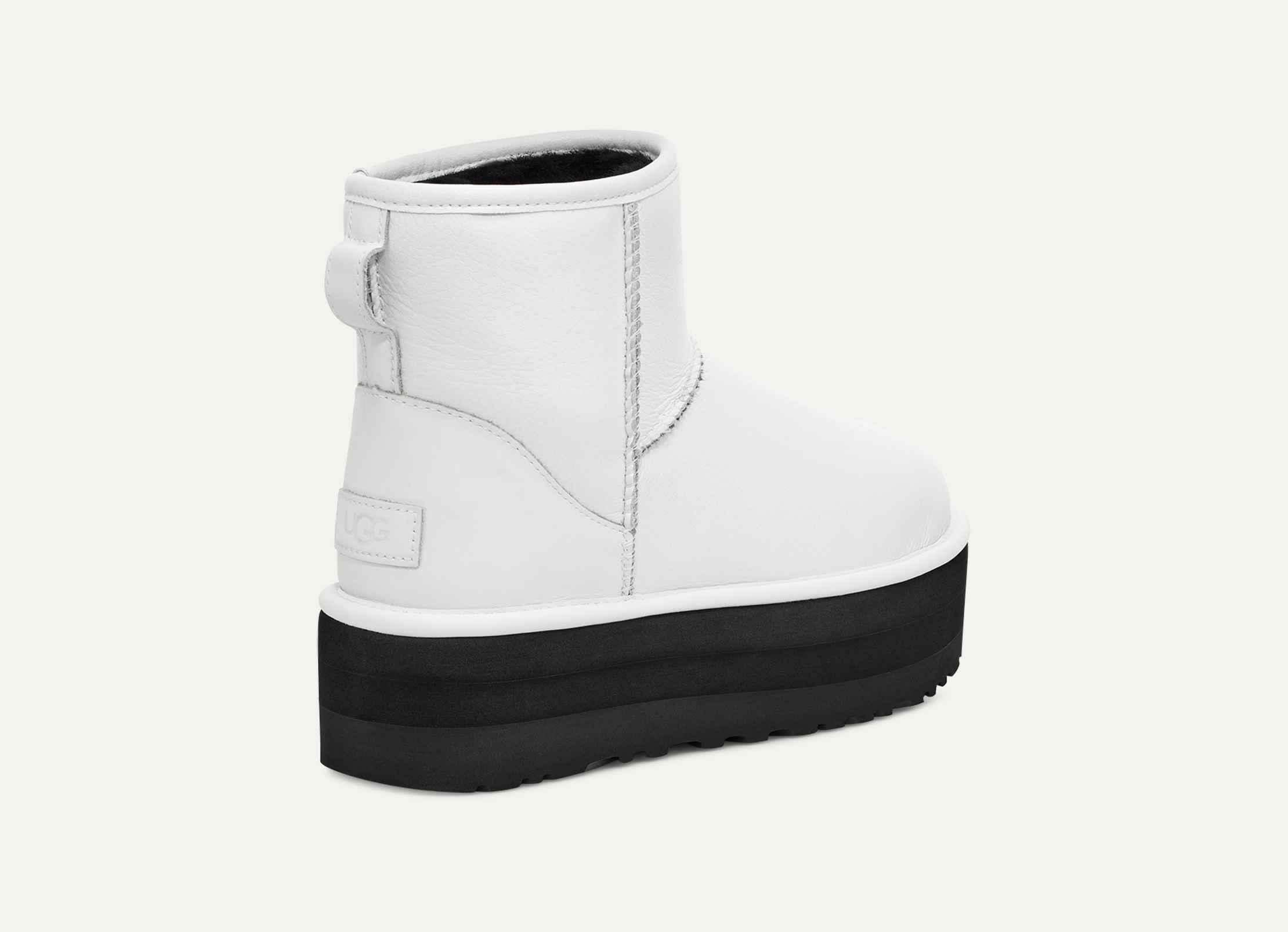 UGG Classic Mini Platform Booties Boots Leather Size US 6