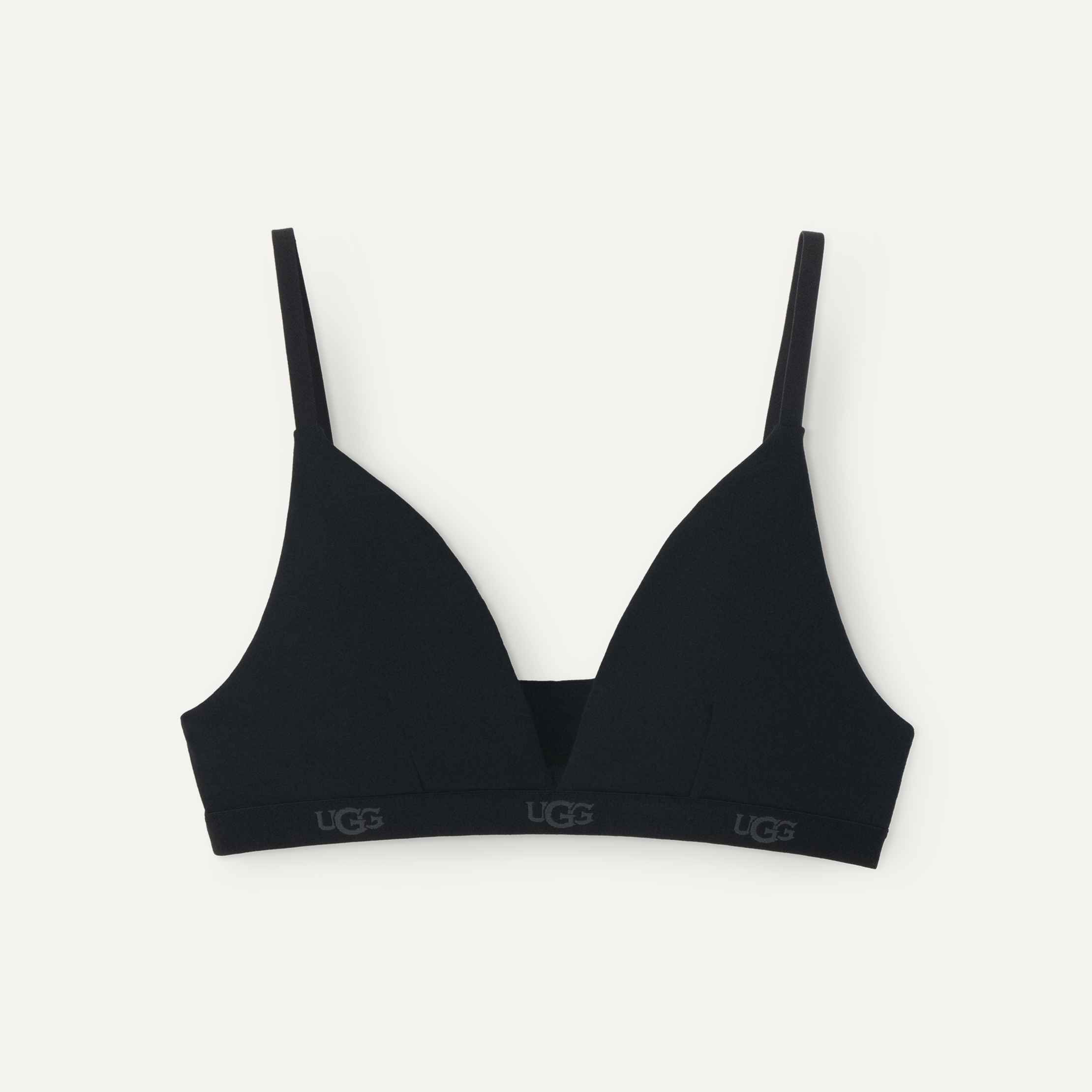 plain black bralette