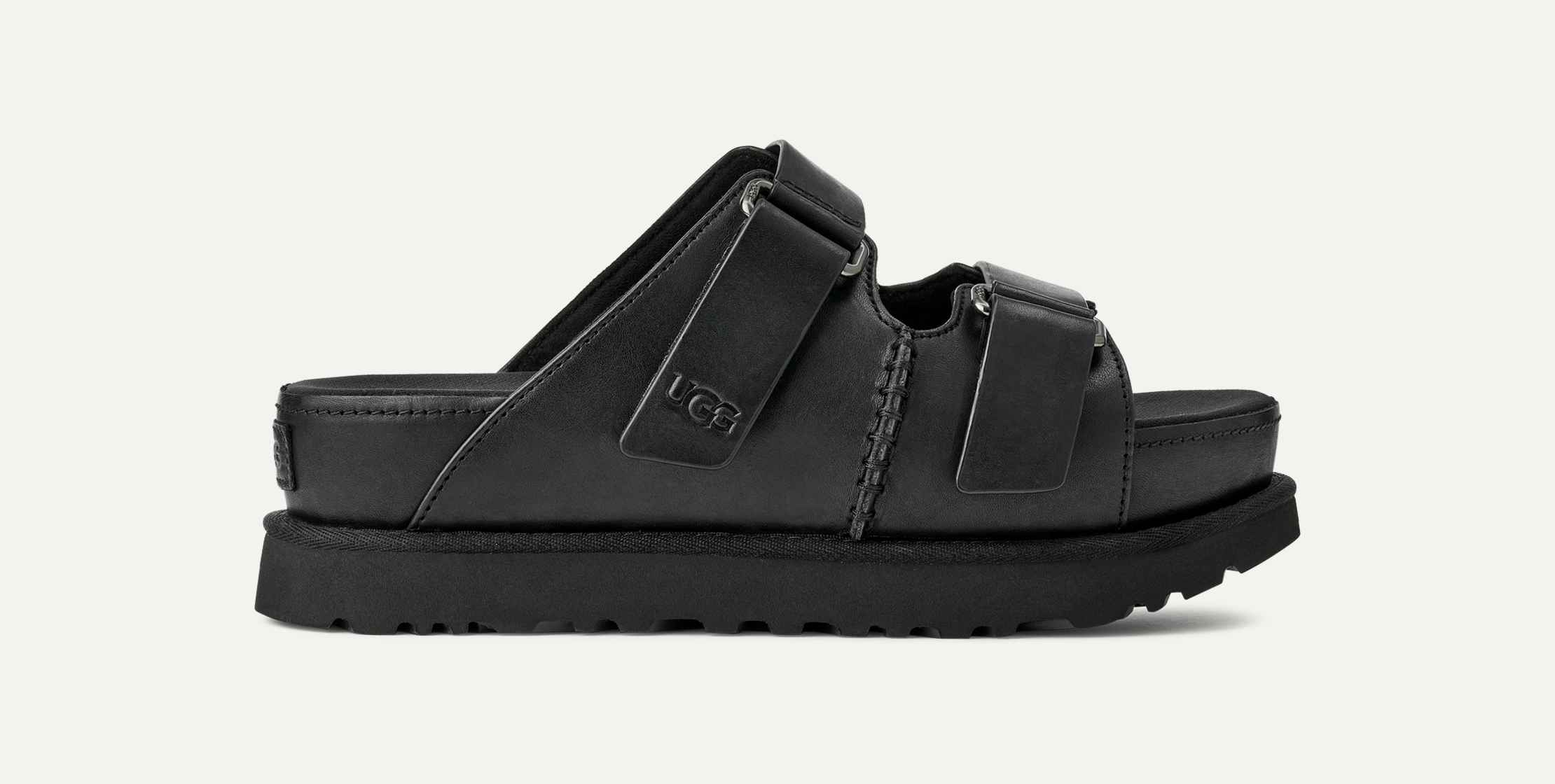UGG Goldenstar Hi Slide Suede Sandals | Dillard's