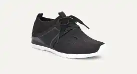 UGG Willows li ニット ロゴ 人気 スポーツに 軽量 スニーカー 1099837-BLK_1.png