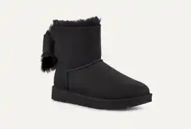 【ORIGINAL UGG Australia classic】UGG Premium Mini Bow Boots UGG CLASSIC MINI BAILEY HERITAGE BOW CHESTNUT BOOTS US 12