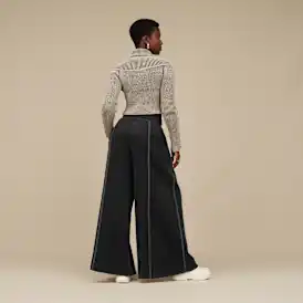 Pantalon classique à jambe large