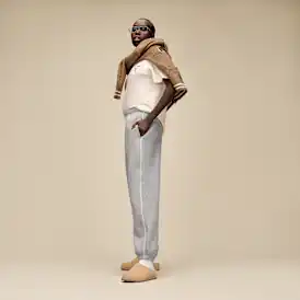 Pantalon en molleton classique