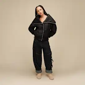 Veste à col surdimensionné Solein