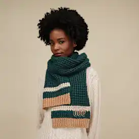Waffle Stripe Scarf