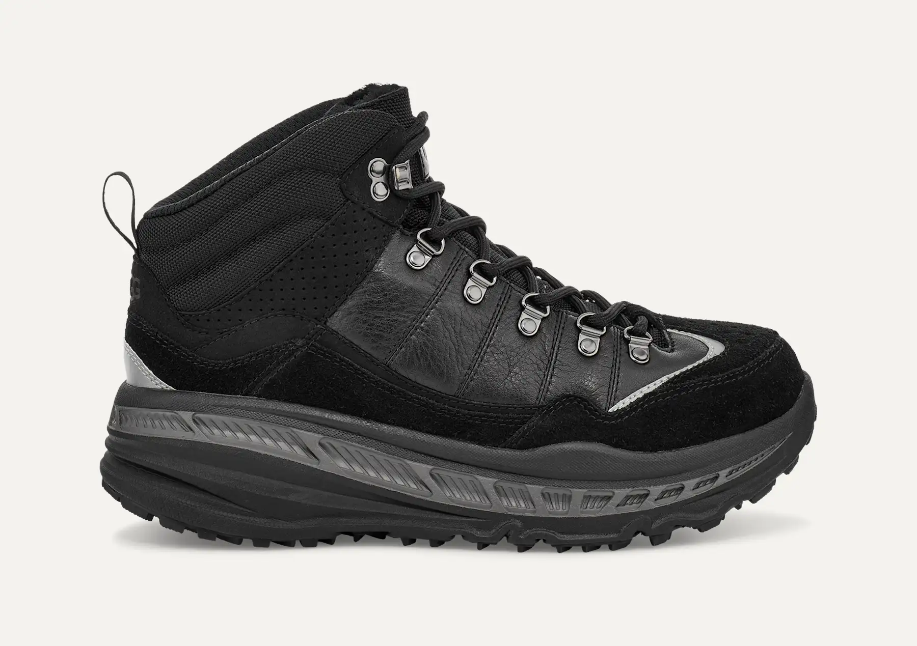 UGG CA805 CLASSIC WEATHER BLACK BOOTS -