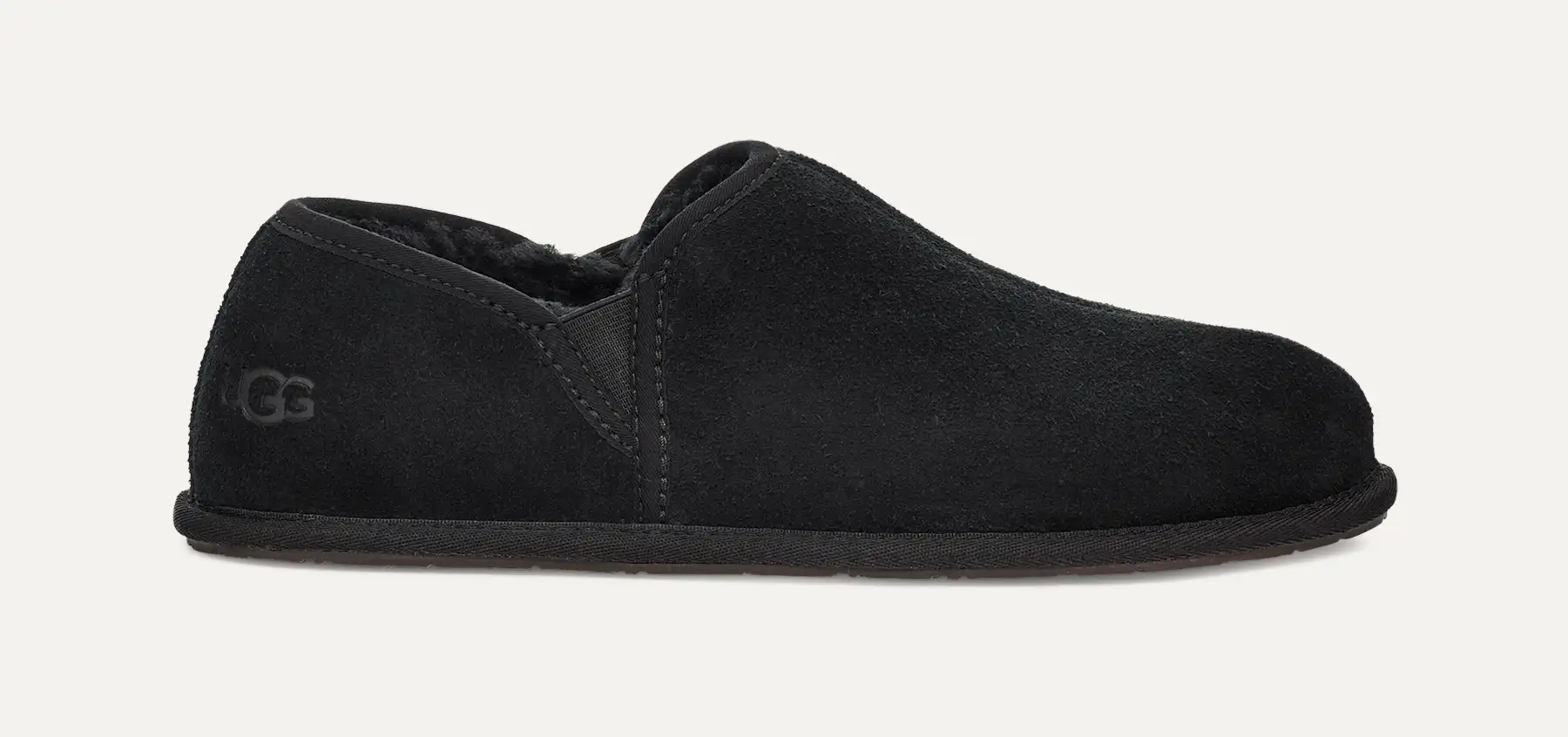 UGG Romeo Black Suede Sheepskin Slip On Slippers Men\'s Size 12 1113455 UGG Men main image 2