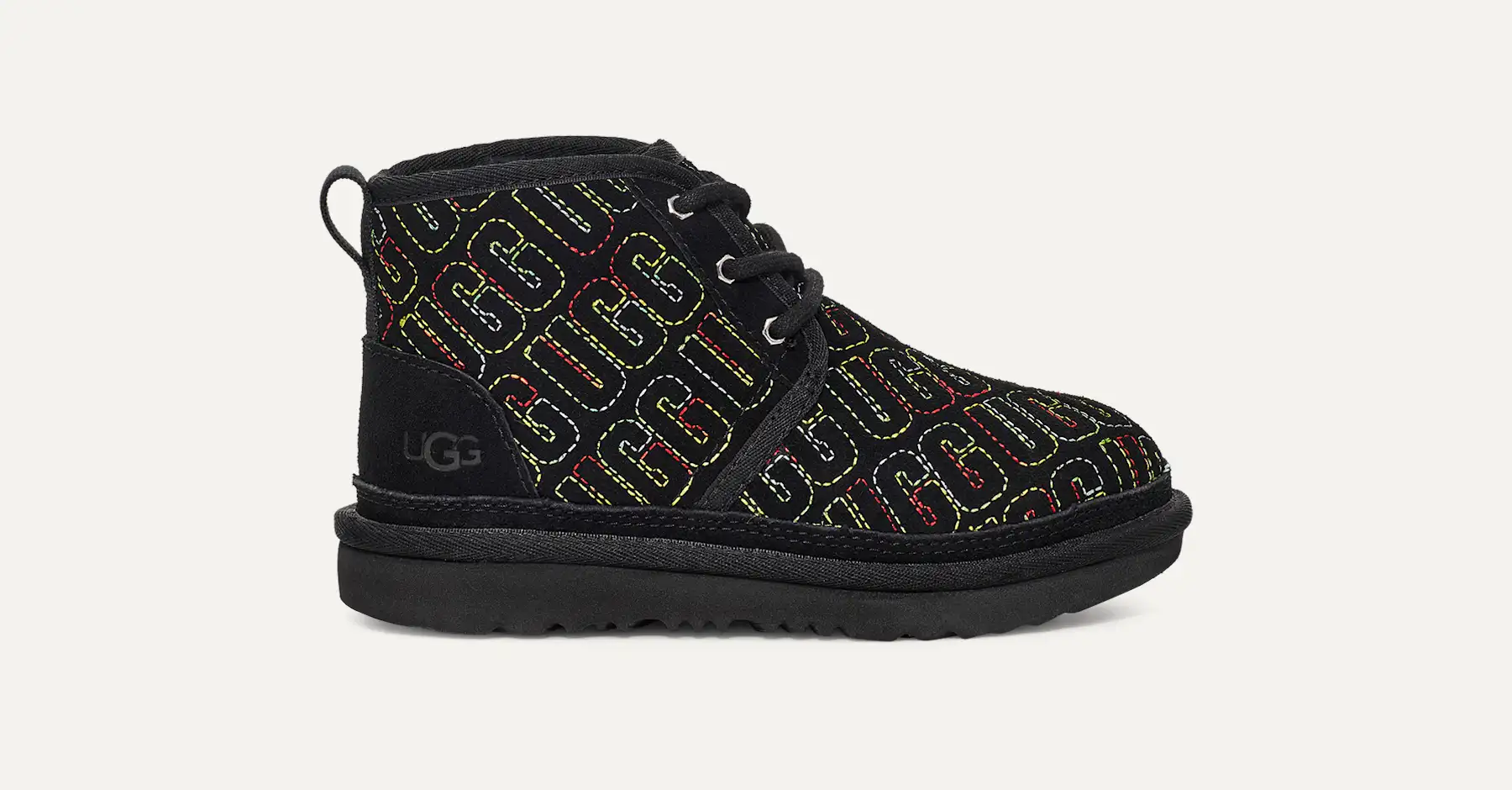 UGG Kids Black & White Graphic Lace-Up Boot UGG® Adirondack Boot XXV for Women | UGG® main image 3